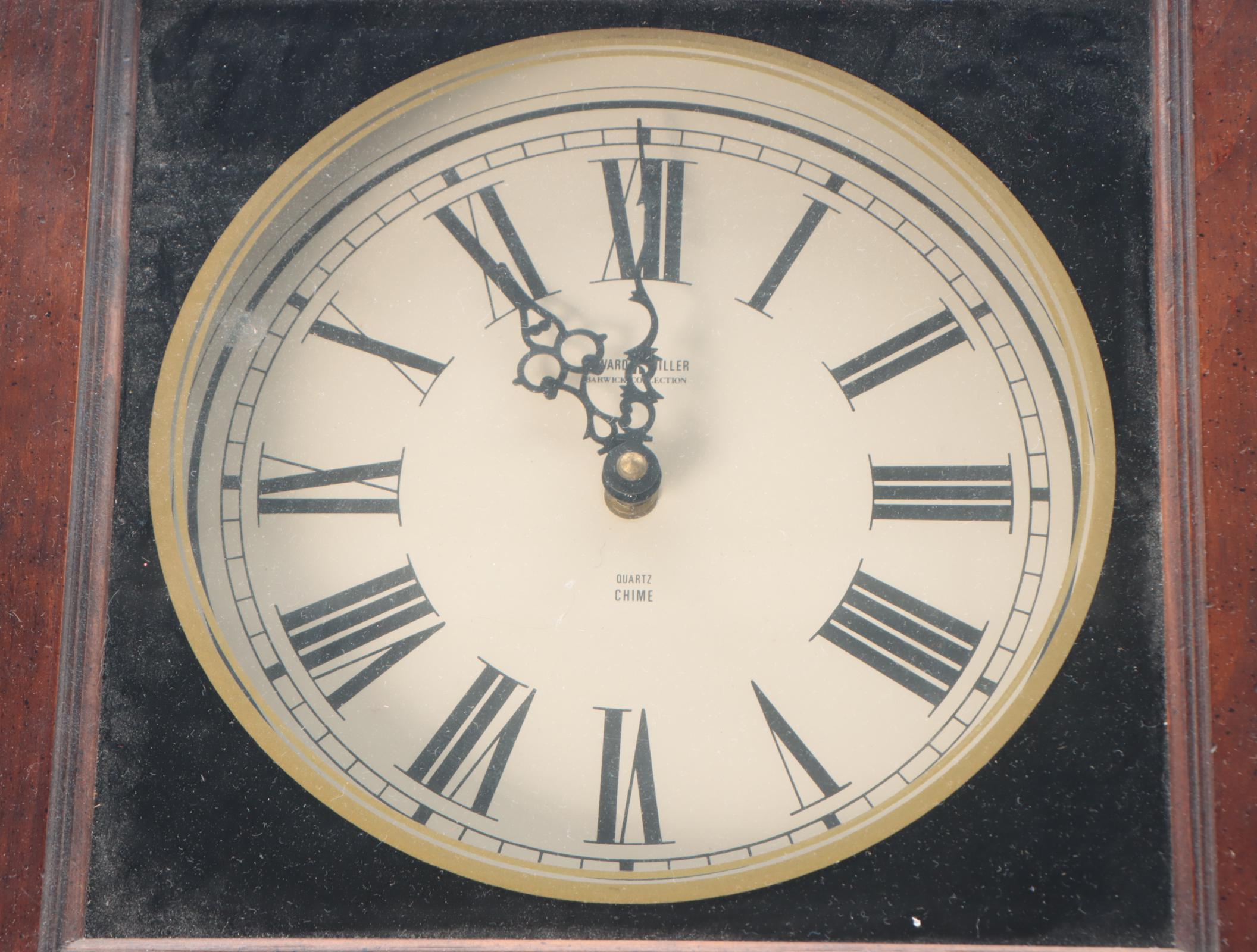 Howard Miller Barwick Collection Mahogany Cased Regulator Wall Clock