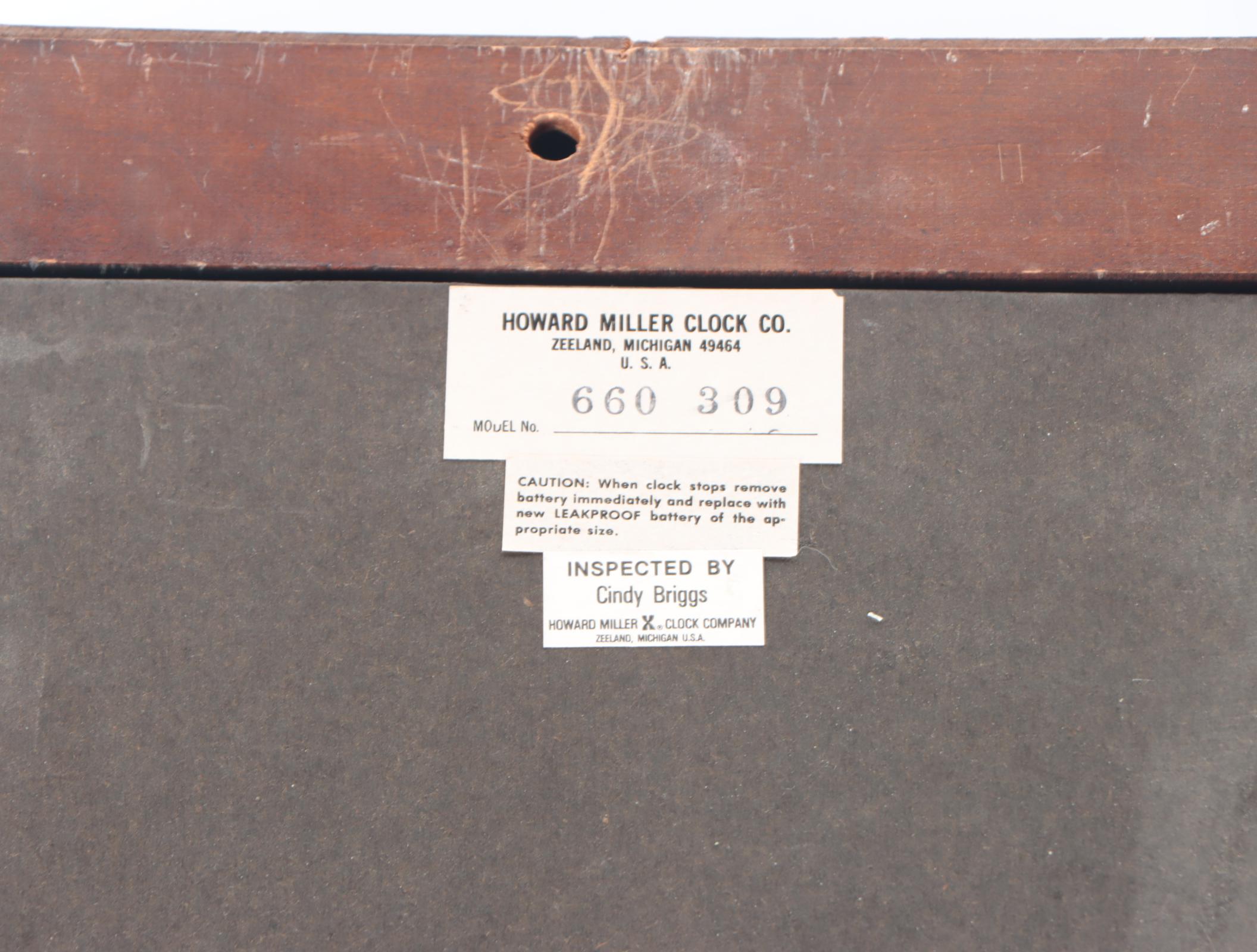 Howard Miller Barwick Collection Mahogany Cased Regulator Wall Clock