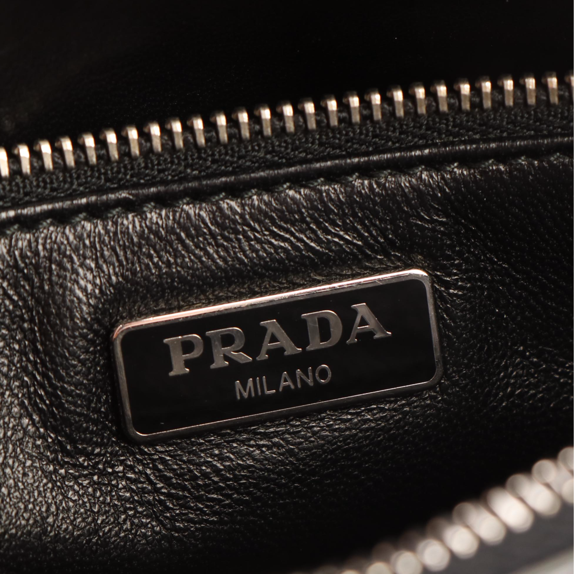 Prada Madras Woven Leather Clutch Bag