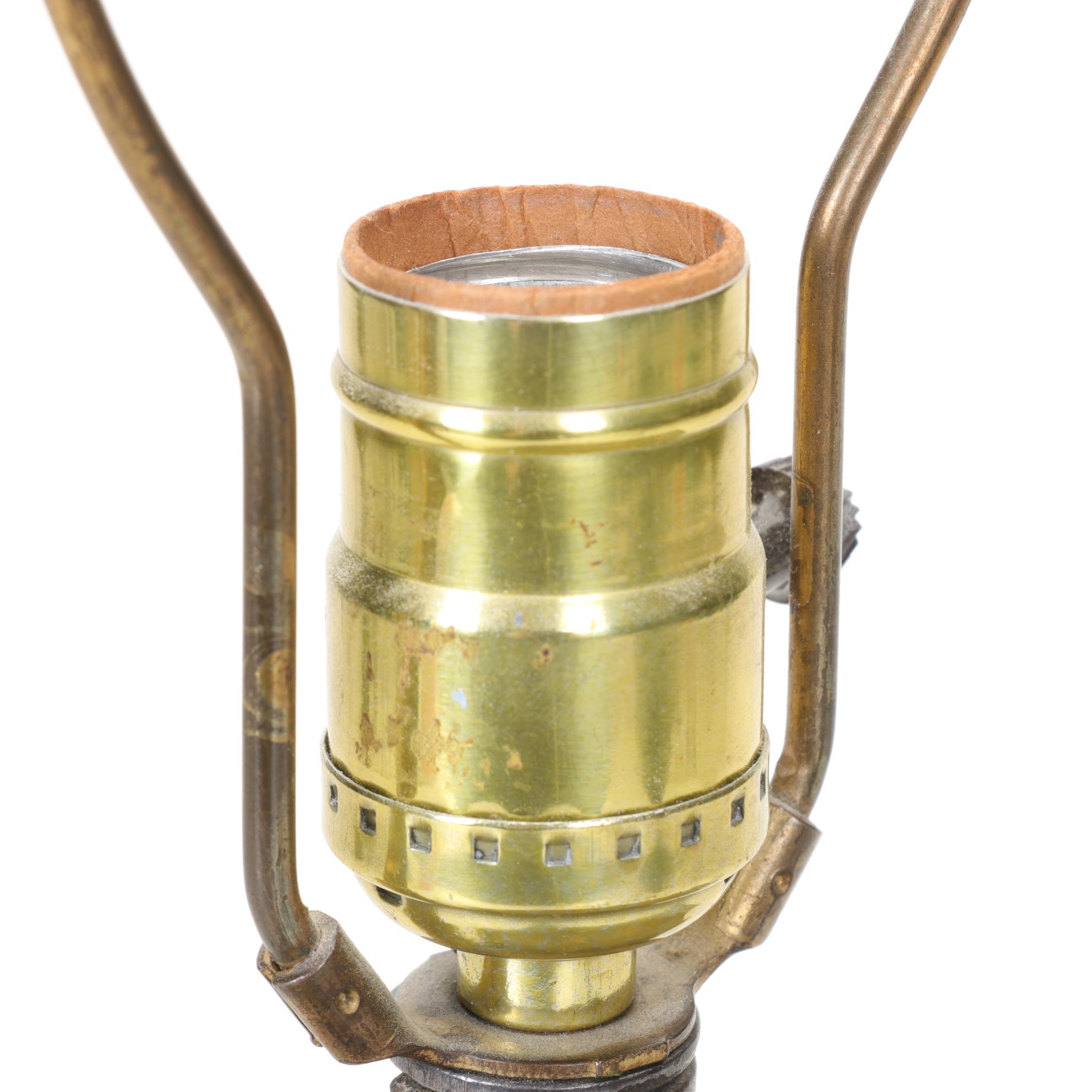 Lancaster "Eagle" Toy Stove Adapted as Table Lamp, Mid-20th C