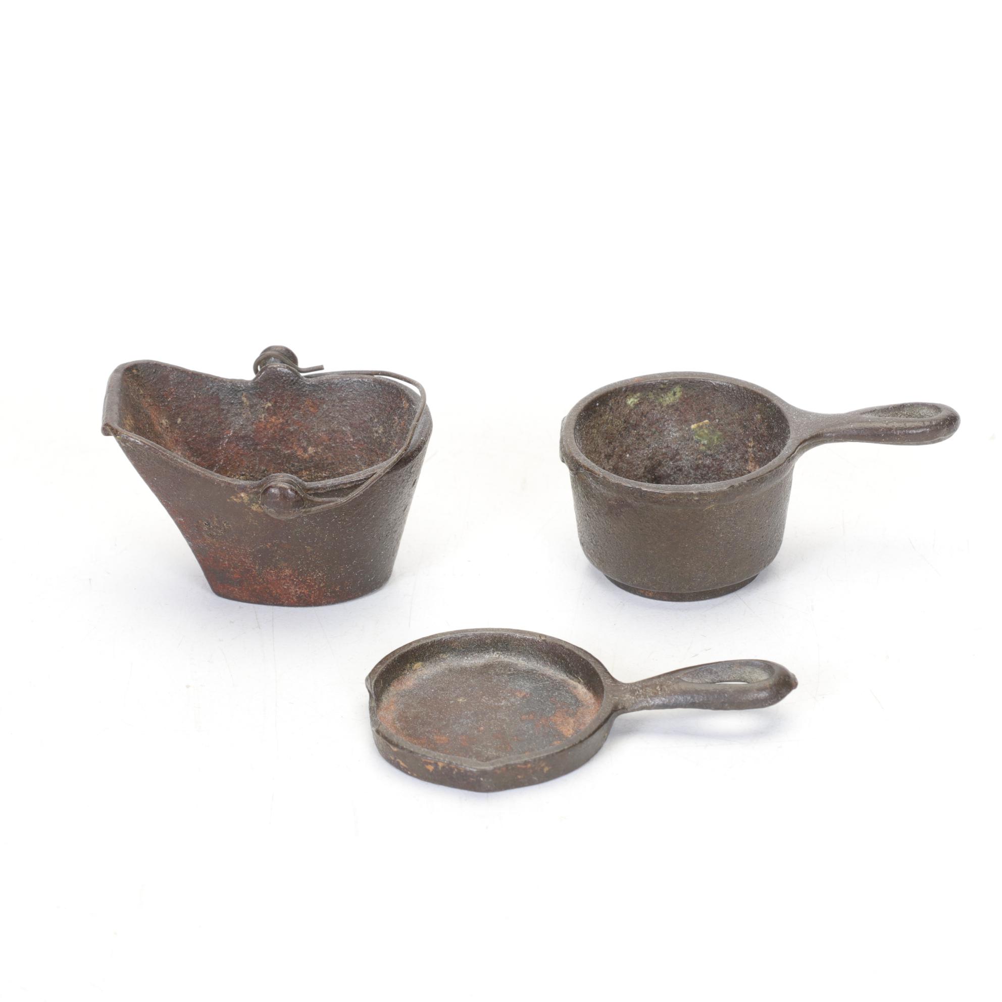 Lancaster "Eagle" Toy Stove Adapted as Table Lamp, Mid-20th C