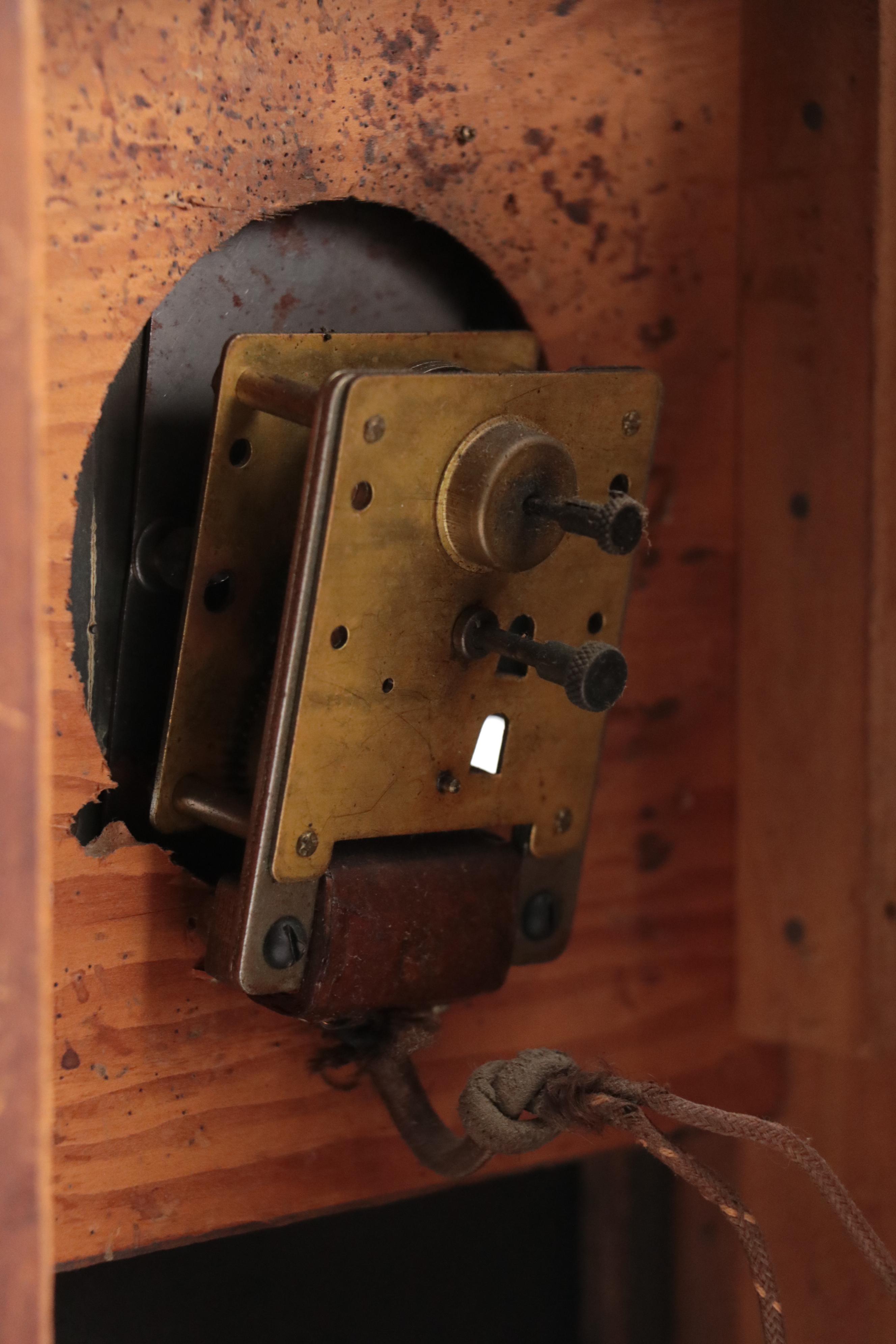 New Haven Clock Co. Reverse Painted Mantel Clock, Late 19th/ Early 20th Century