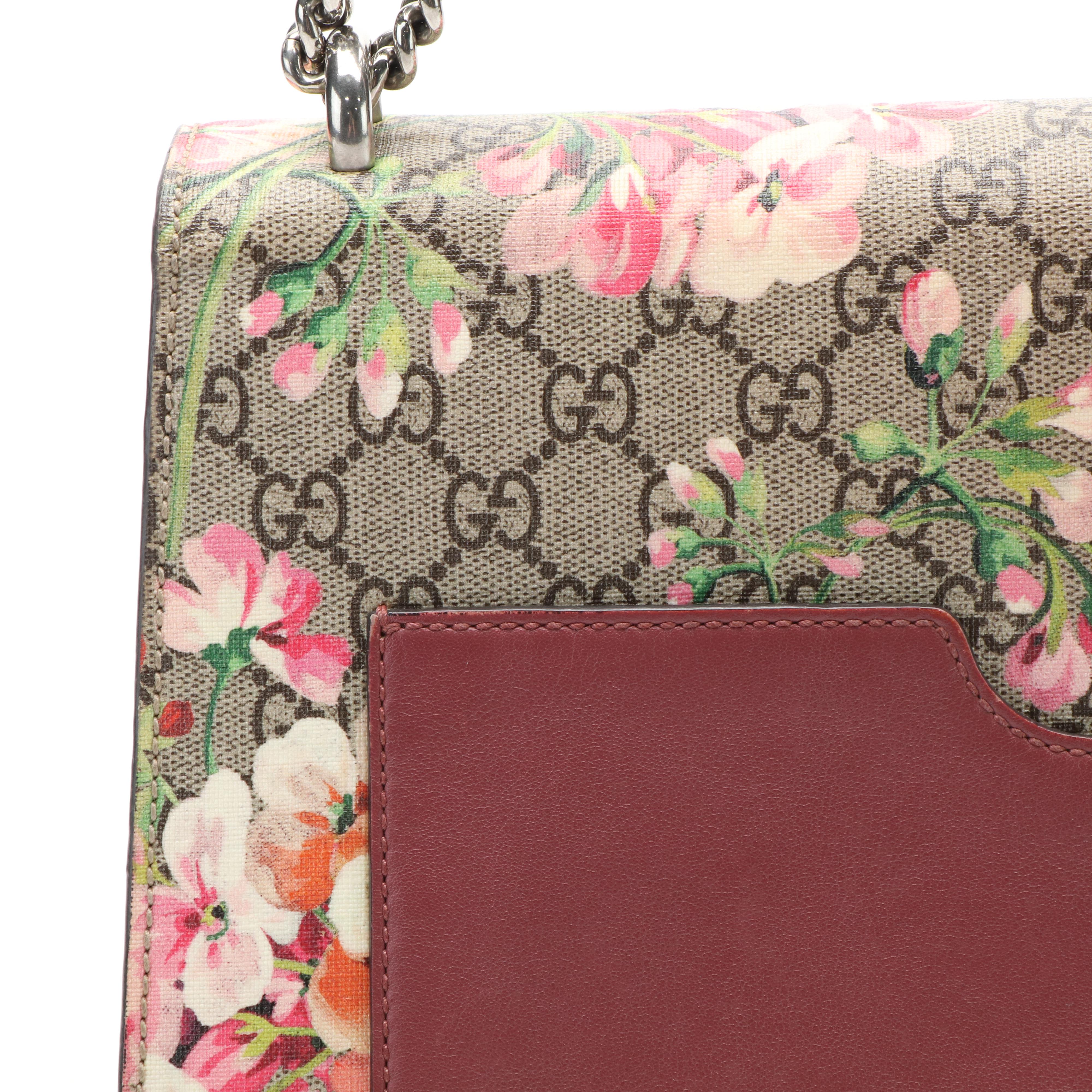 Gucci Blooms GG Supreme Padlock Shoulder Bag