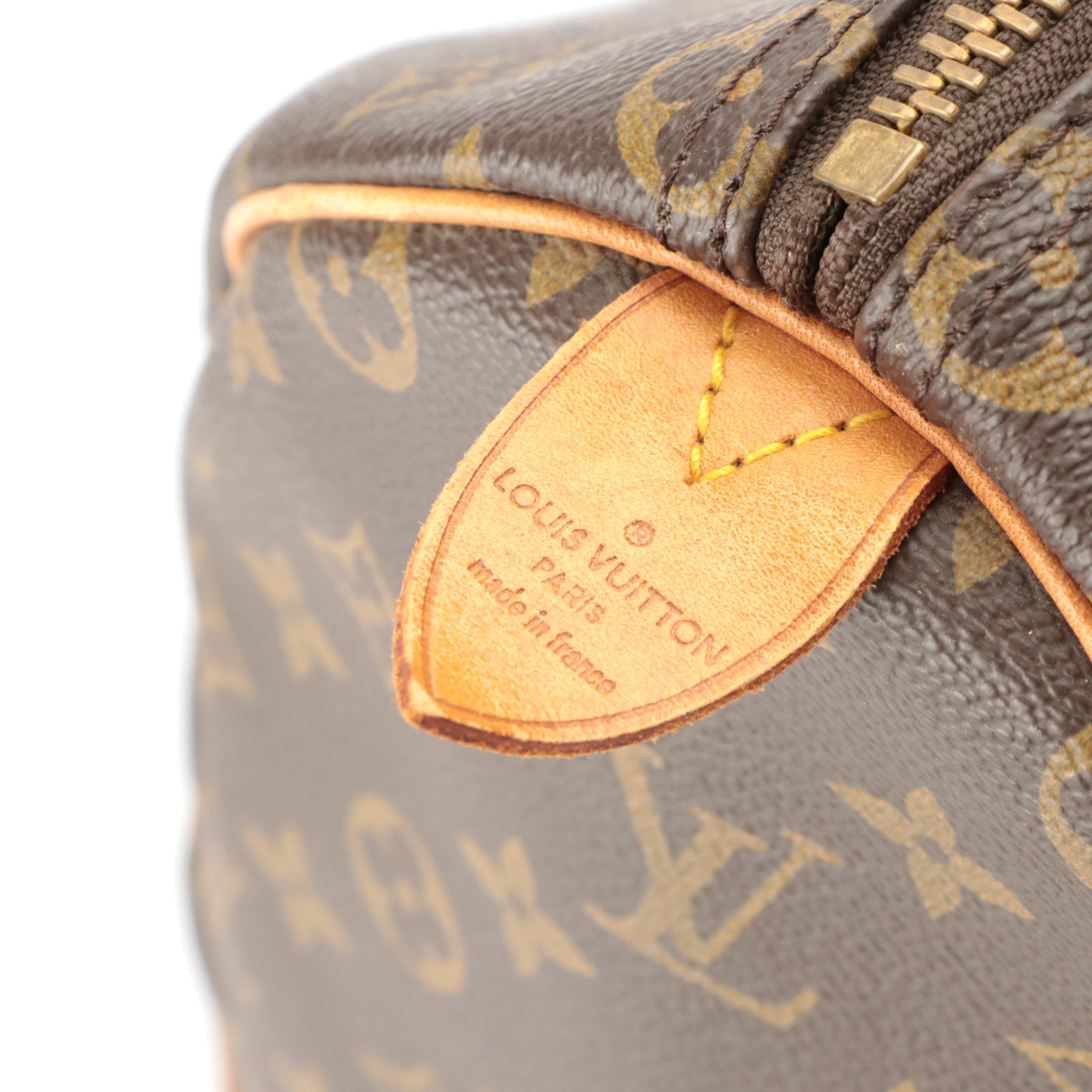 Louis Vuitton Keepall 50 Boston Bag in Brown Monogram Canvas and Leather