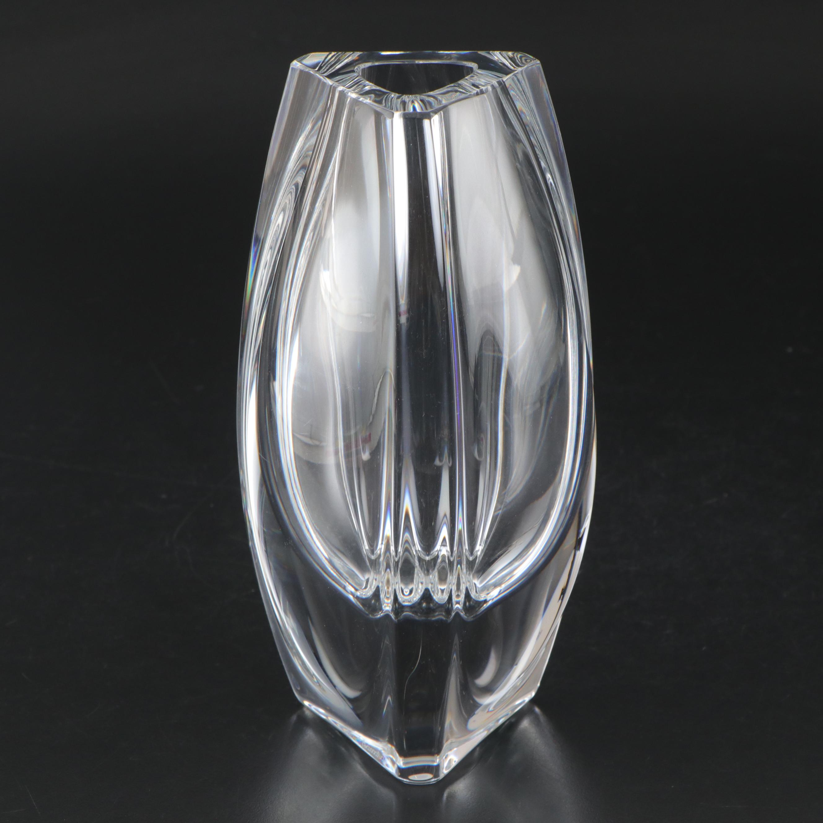 Baccarat "Bouton d'Or" Crystal Flower Vase