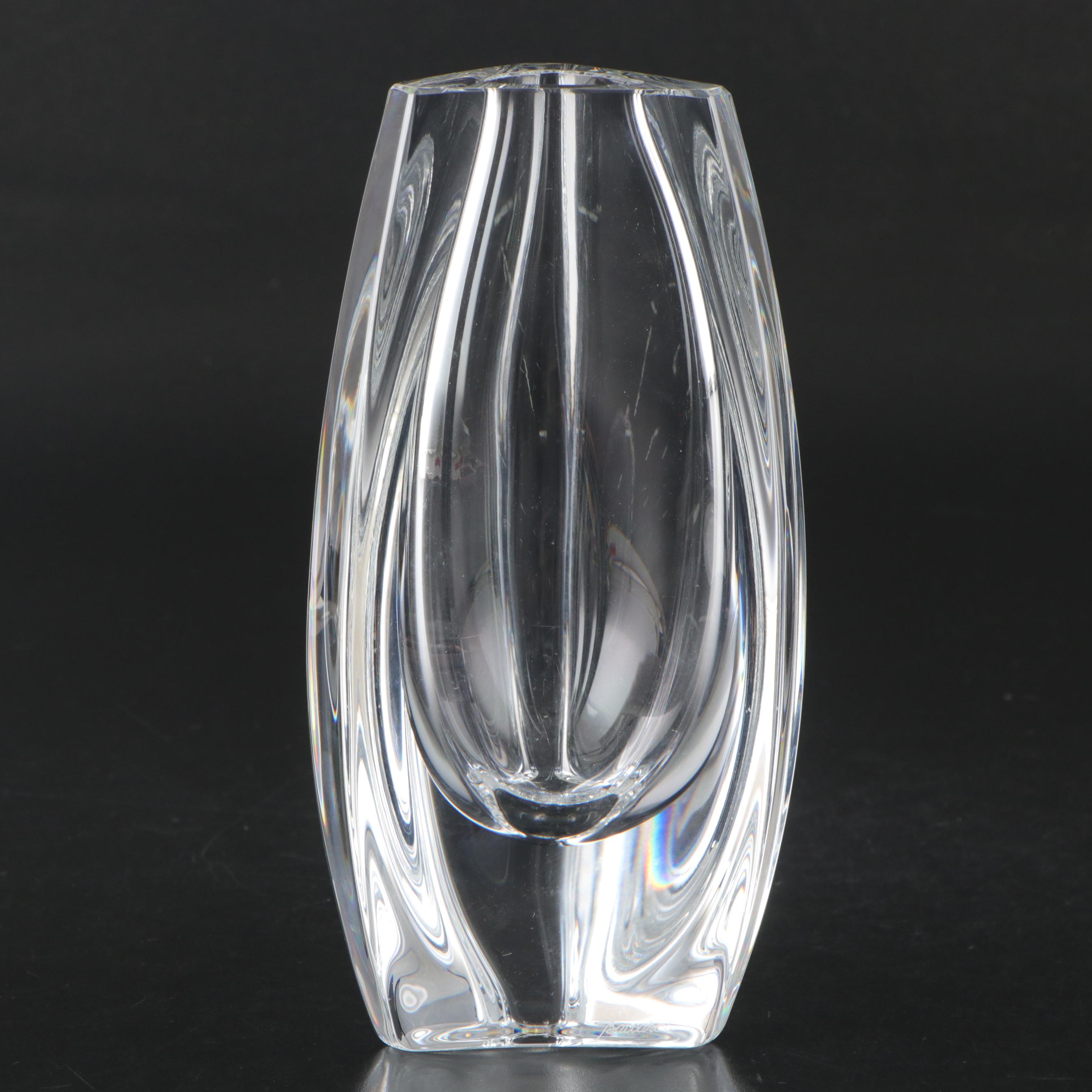 Baccarat "Bouton d'Or" Crystal Flower Vase