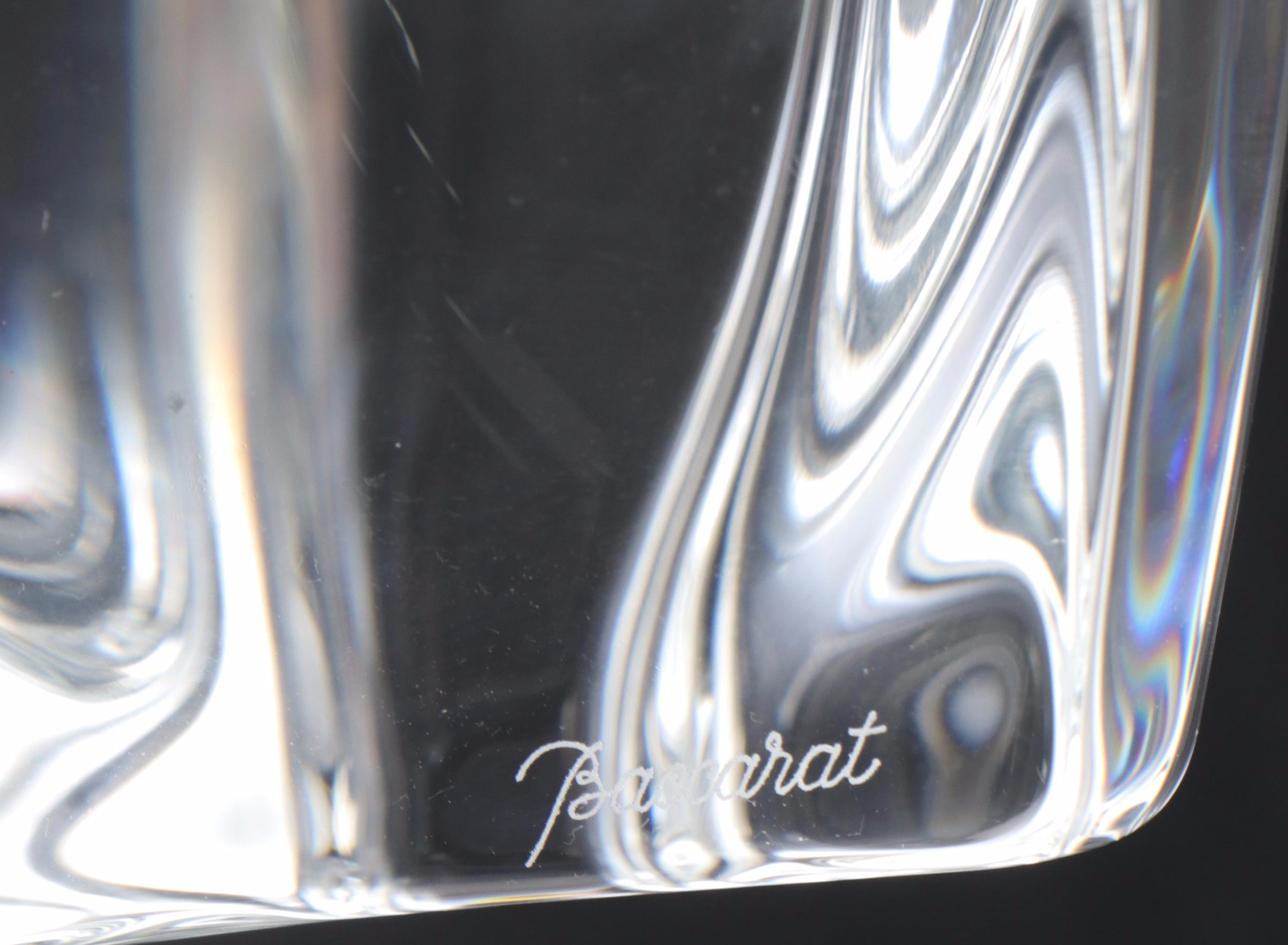 Baccarat "Bouton d'Or" Crystal Flower Vase