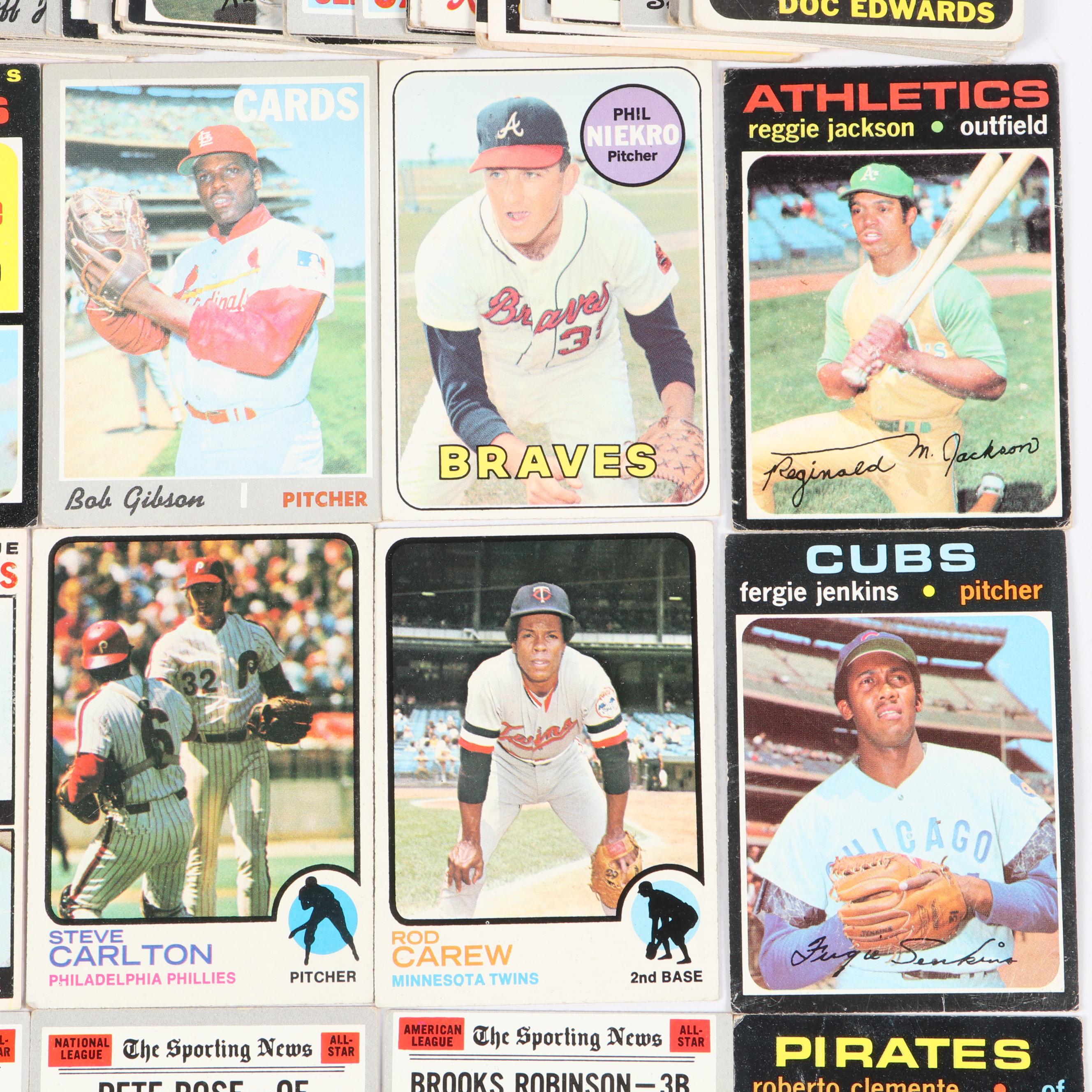 Topps Baseball Cards Featuring Babe Ruth and More, 1960s–1970s