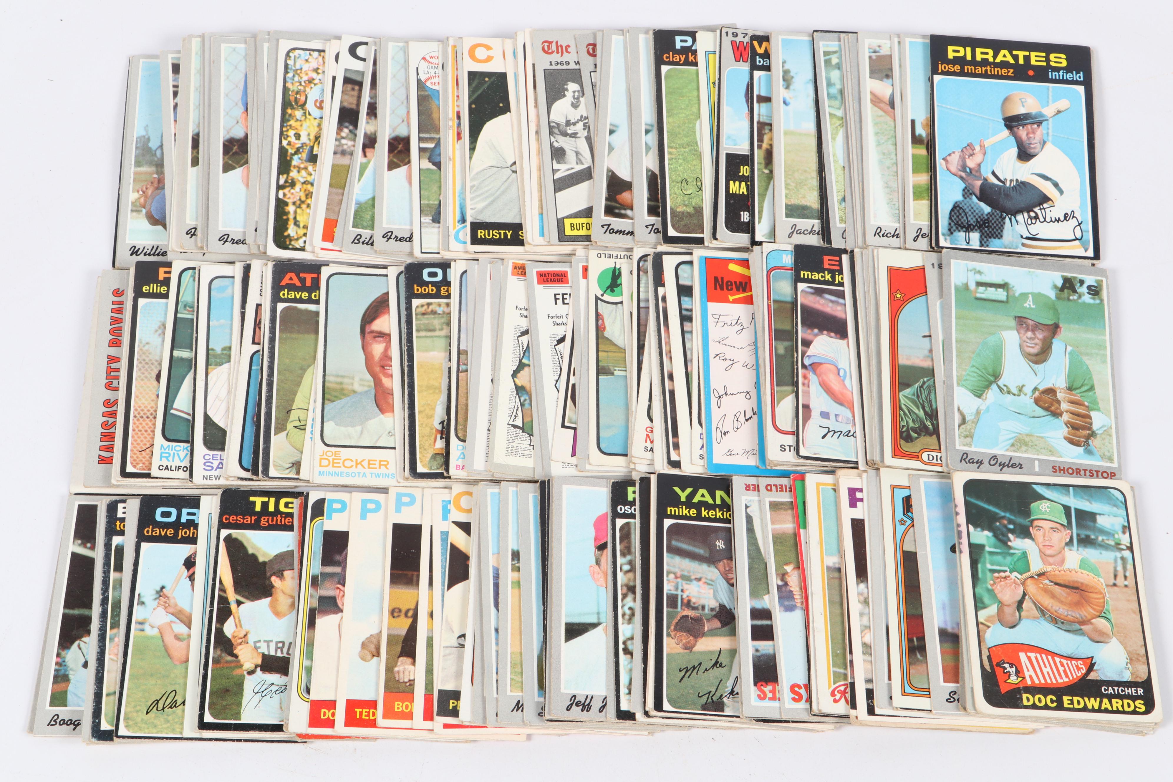 Topps Baseball Cards Featuring Babe Ruth and More, 1960s–1970s