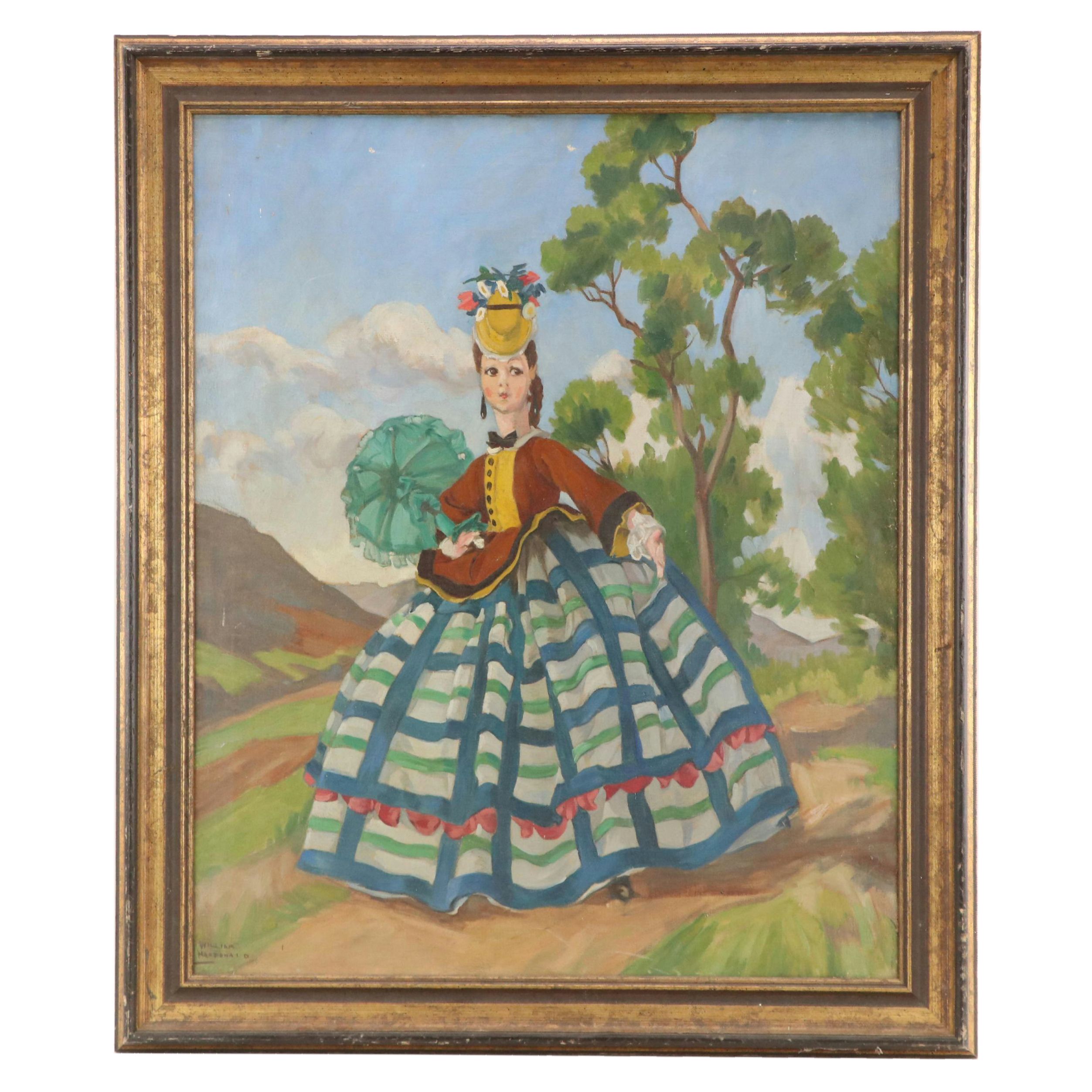 William Purcell McDonald Oil Painting "Madame a la Compagne," 1926