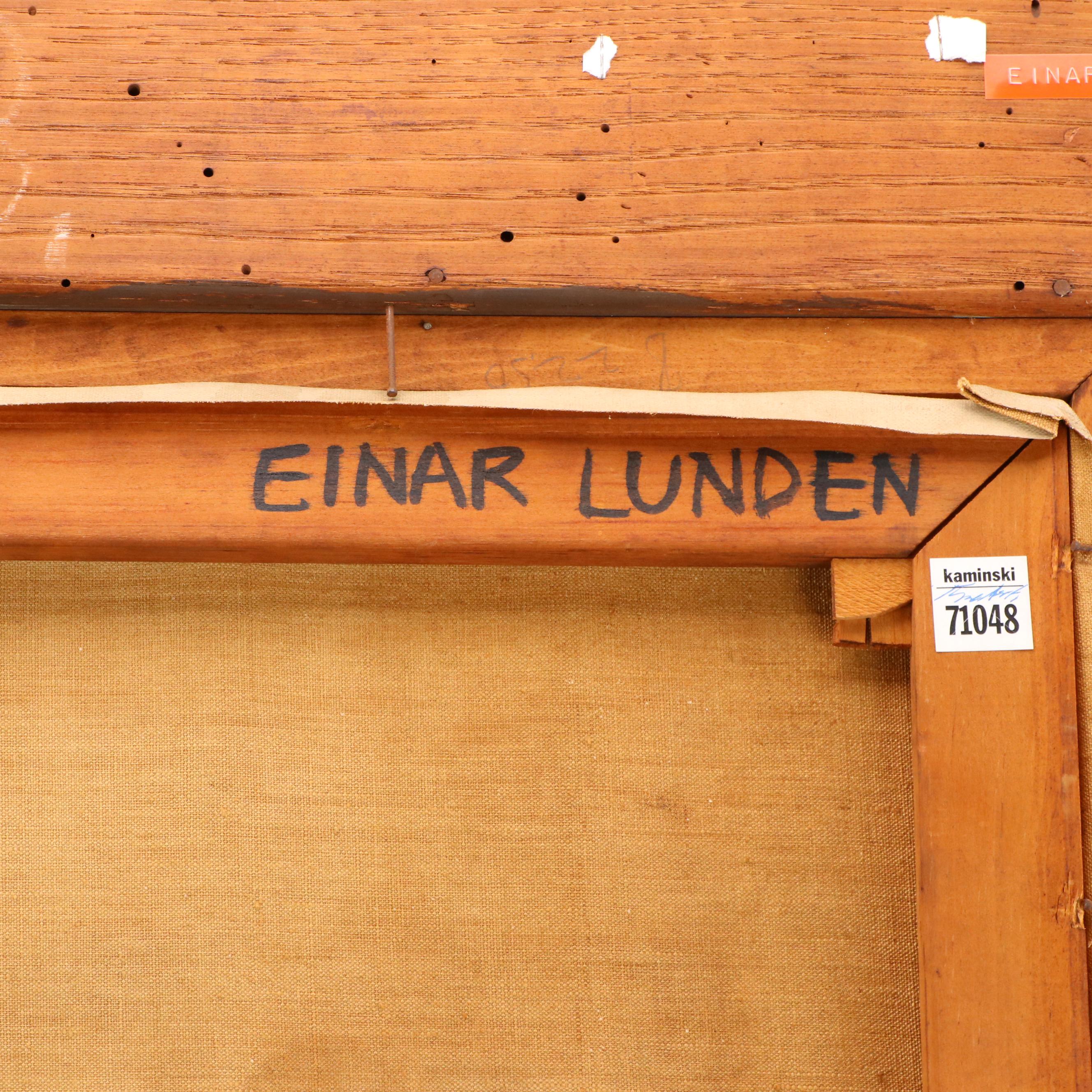 Einar Lunden Oil Painting "Rue De L'Université," 1954