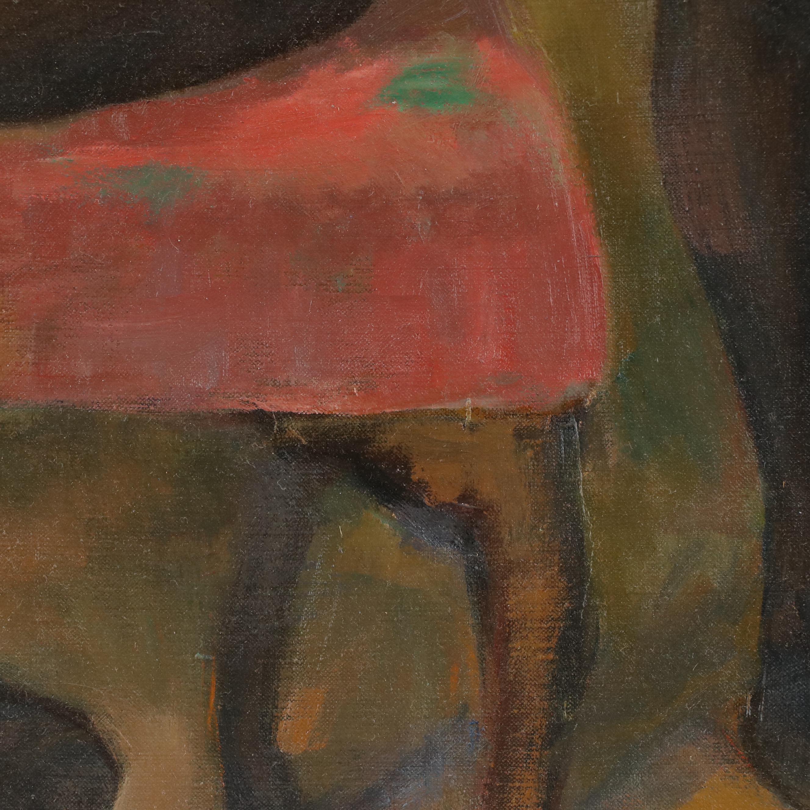 Marian D. Harris Oil Painting "Ballet Gossip"