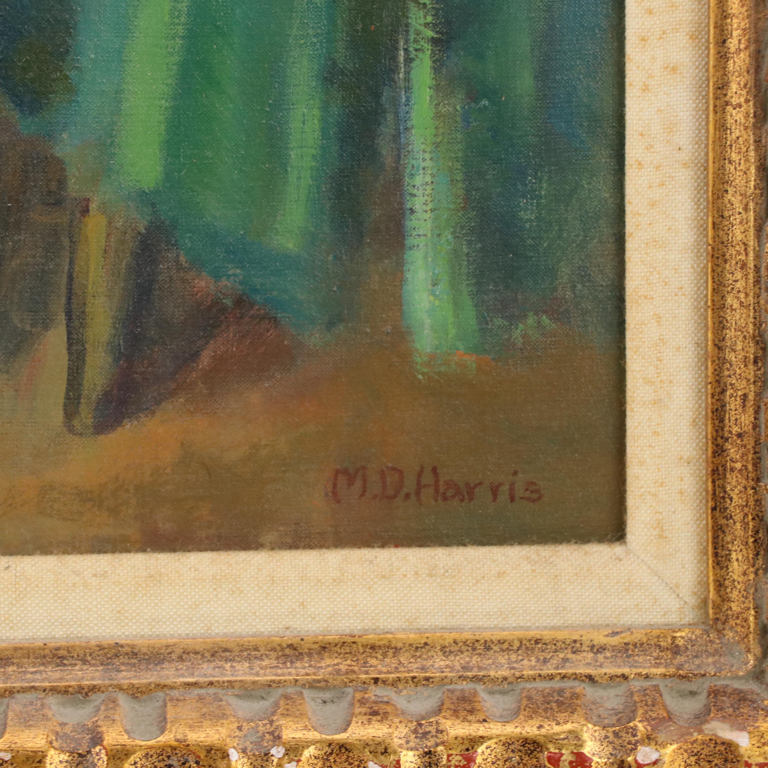 Marian D. Harris Oil Painting "Ballet Gossip"