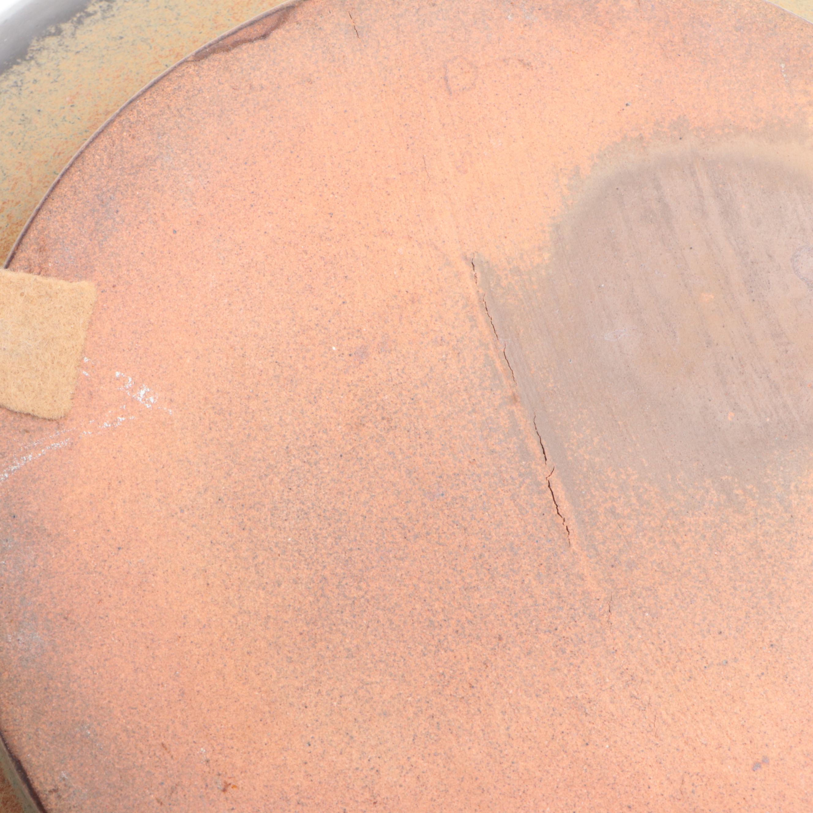 Wheel-Thrown Glazed Earthenware Flower Pot