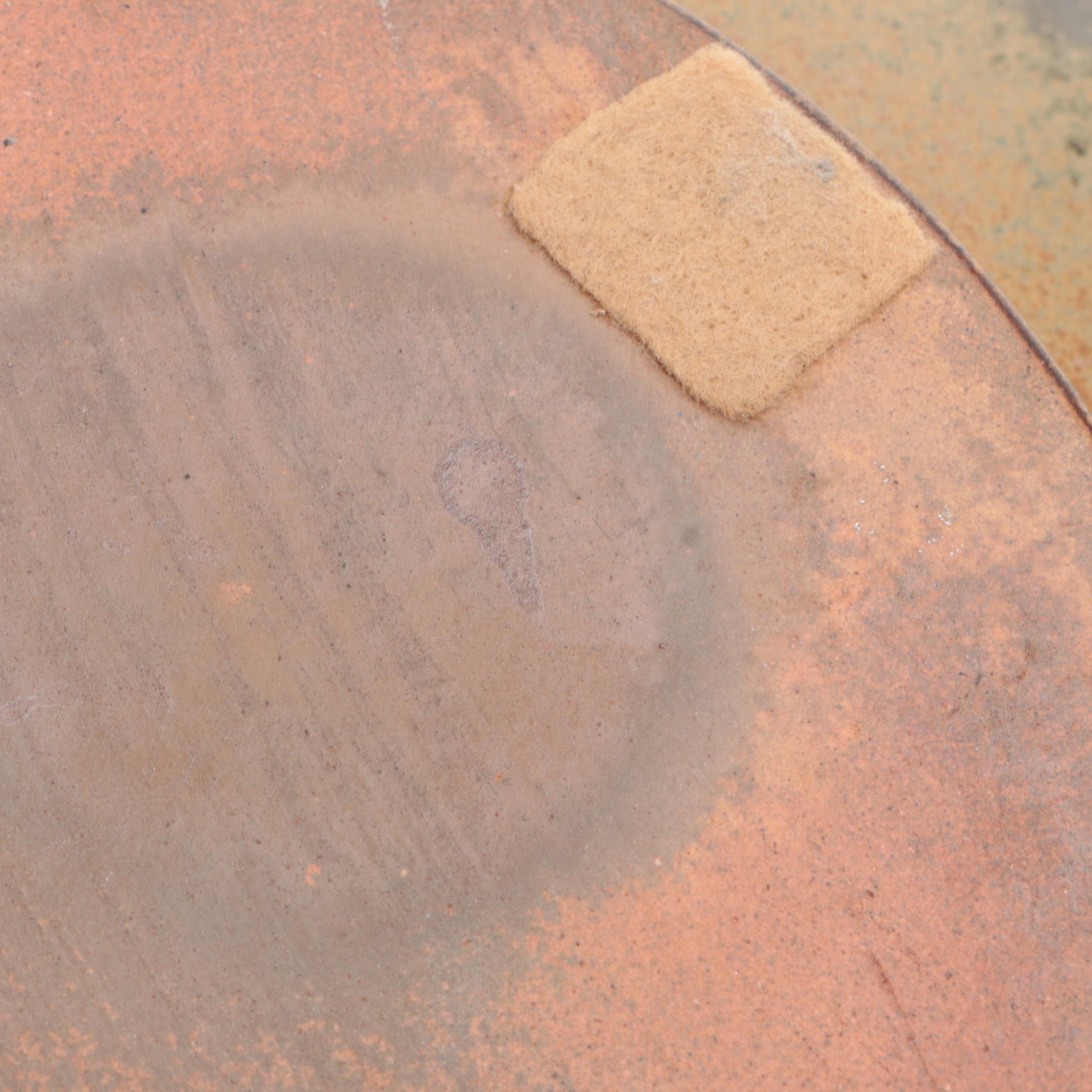 Wheel-Thrown Glazed Earthenware Flower Pot