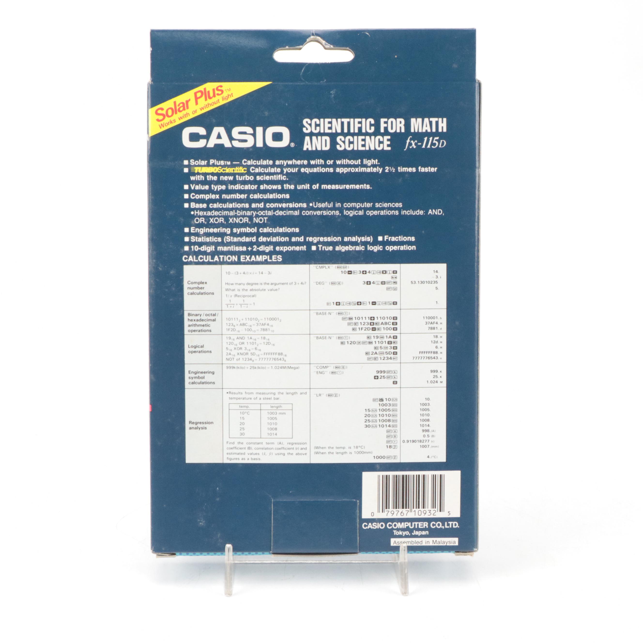 Royal Personal Organzier with Casio Solar Plus Calculator and More