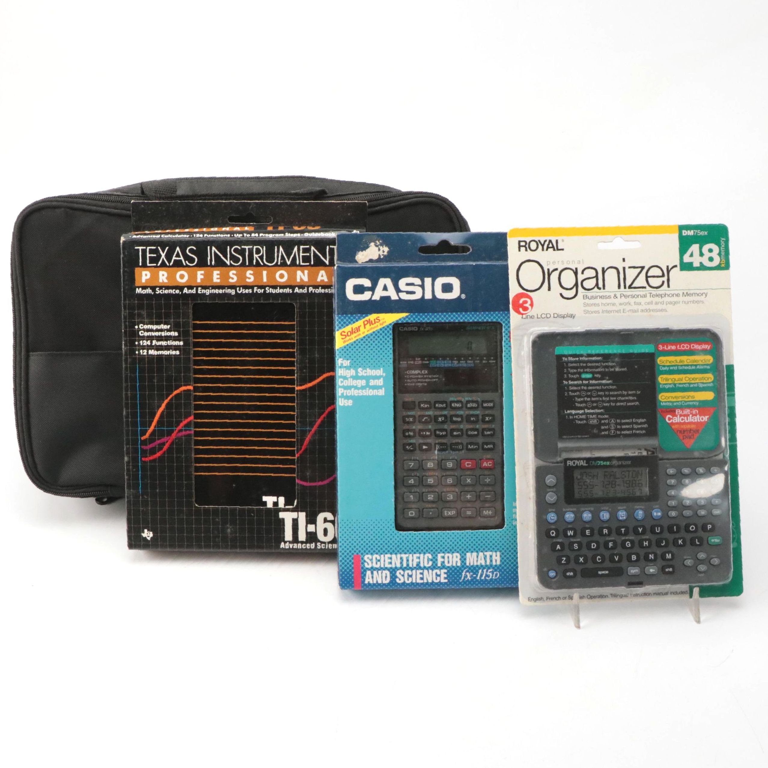 Royal Personal Organzier with Casio Solar Plus Calculator and More