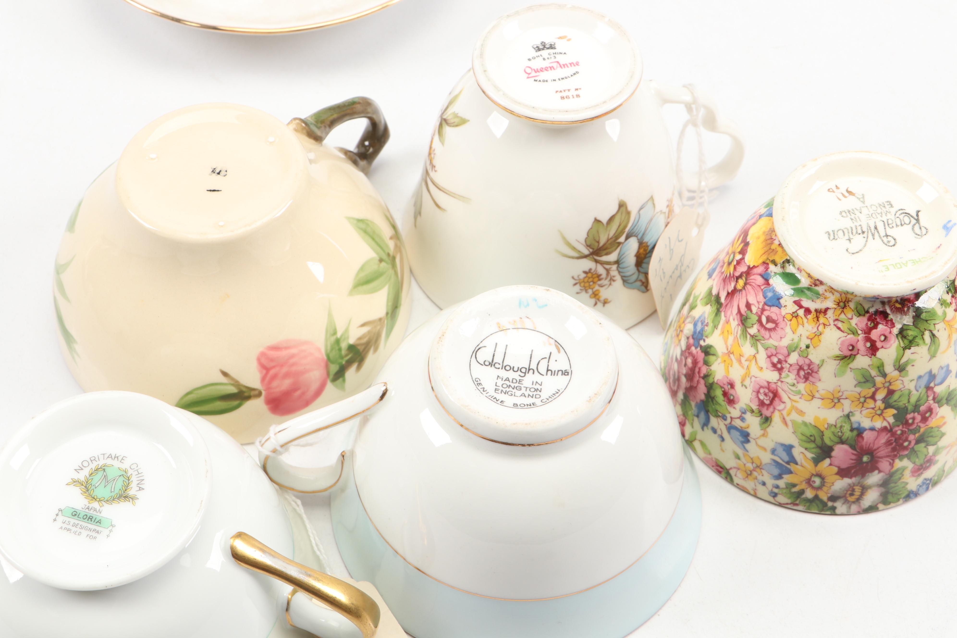 Noritake "Gloria" Porcelain Teacup and Saucer with More