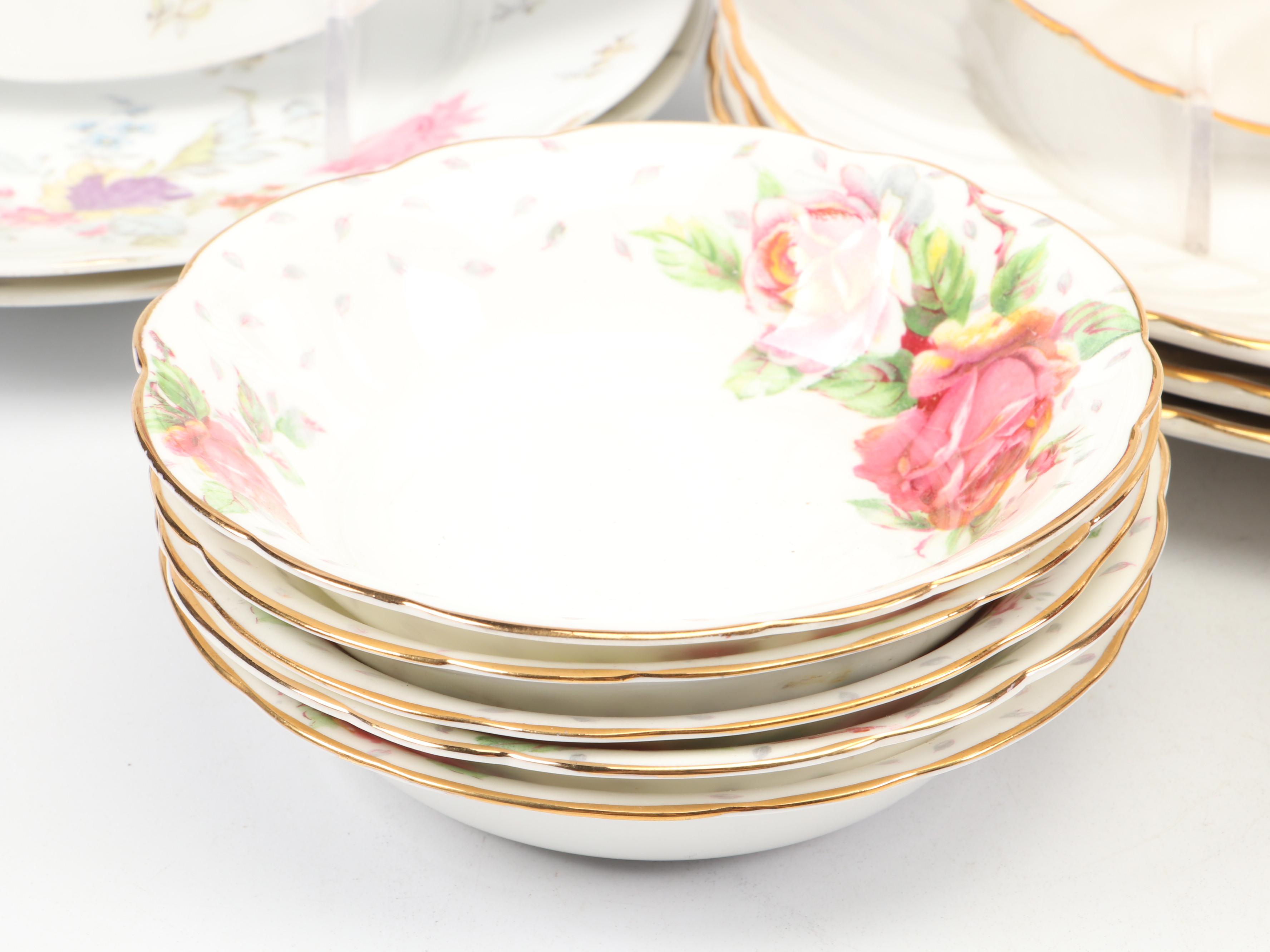 Noritake "Gloria" Porcelain Teacup and Saucer with More