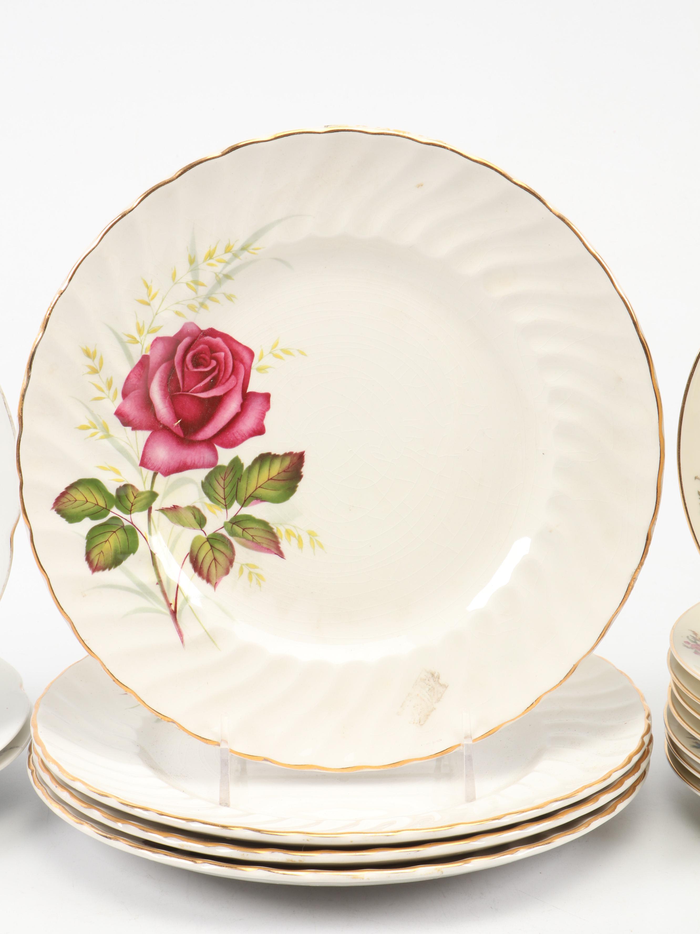 Noritake "Gloria" Porcelain Teacup and Saucer with More