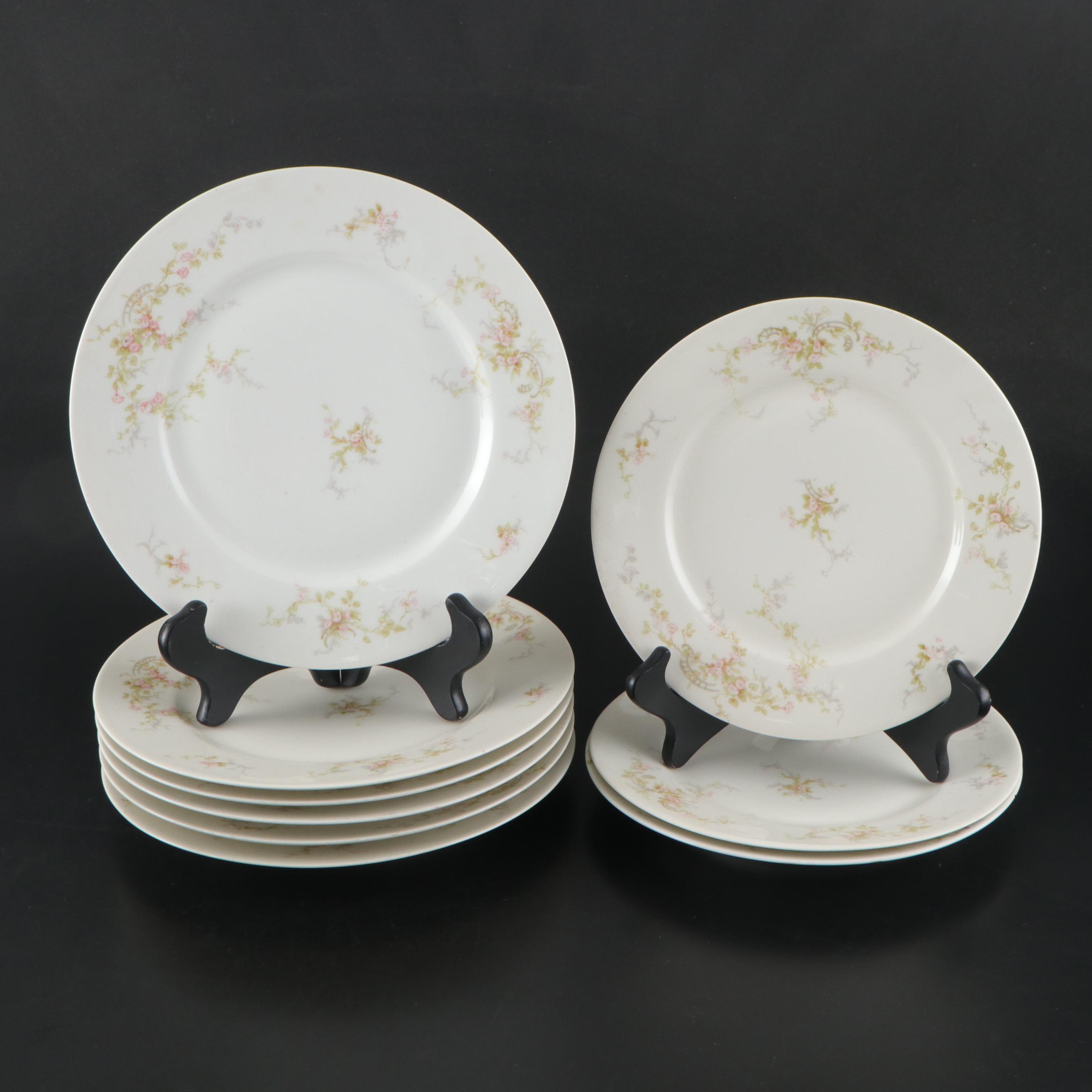 Theodore Haviland Porcelain Dinner Plates, Creamer, Gravy Boat and More