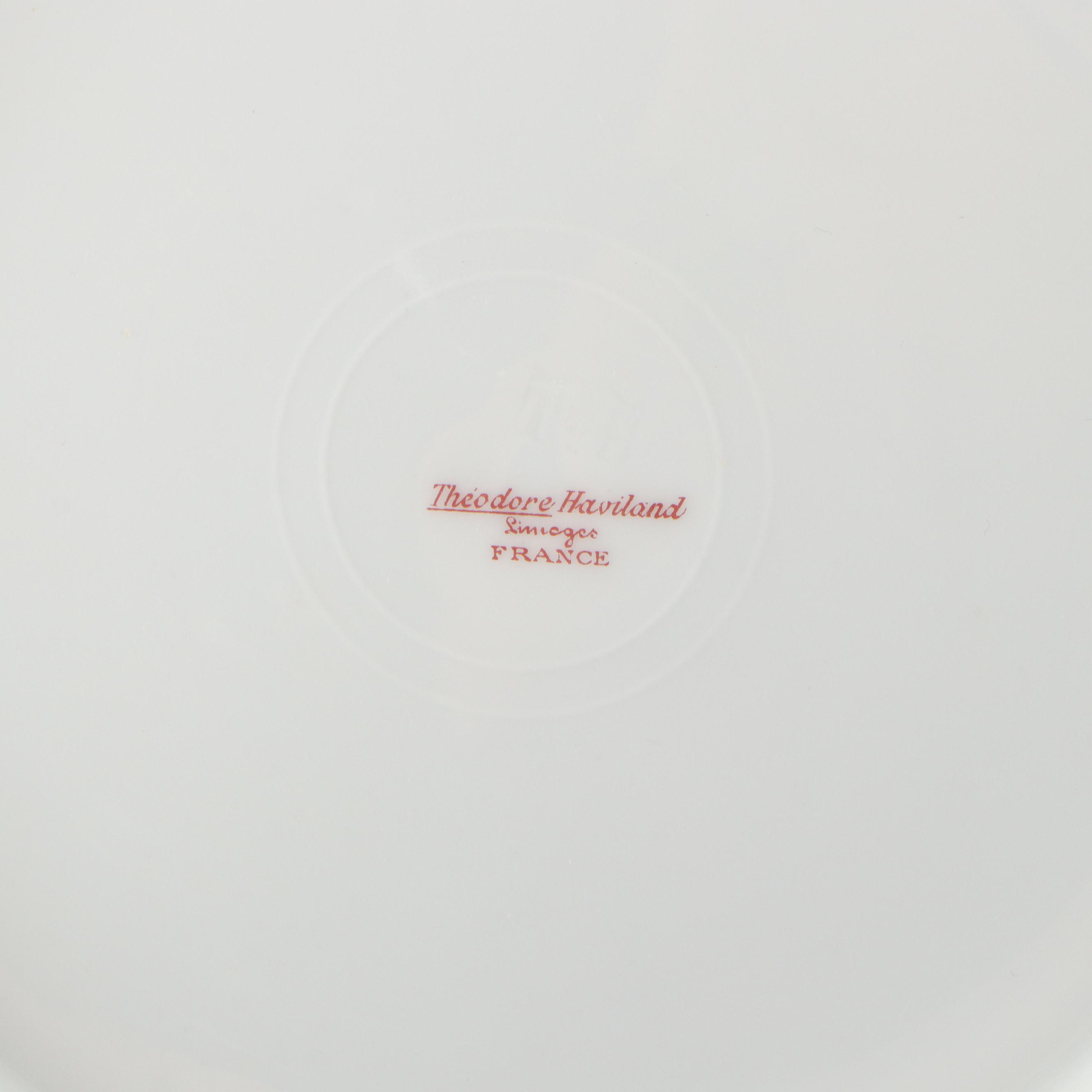 Theodore Haviland Porcelain Dinner Plates, Creamer, Gravy Boat and More