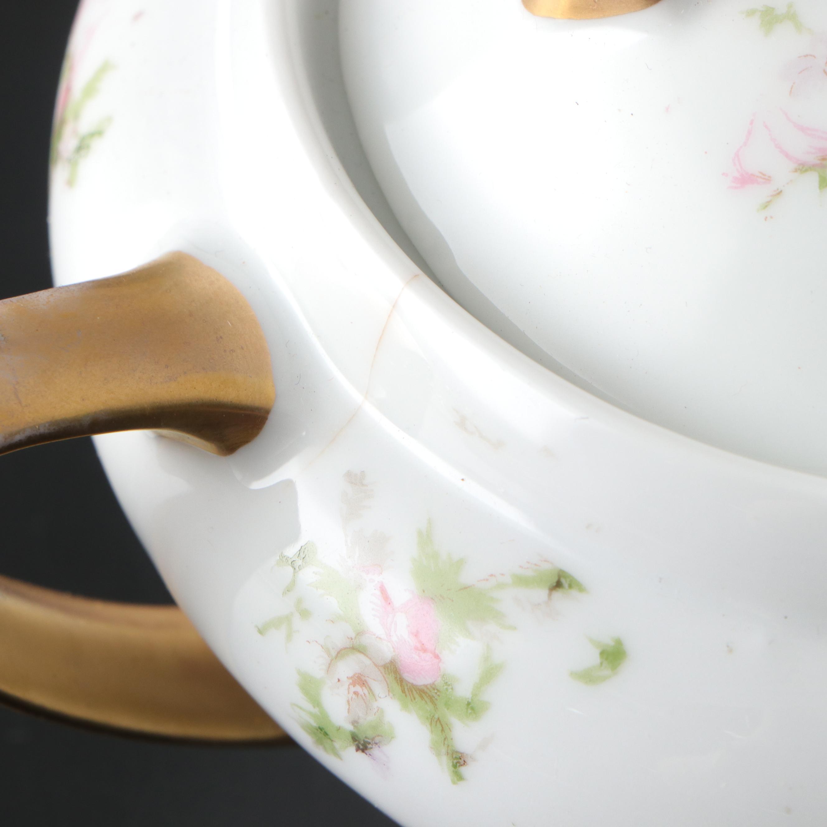 Theodore Haviland Porcelain Dinner Plates, Creamer, Gravy Boat and More