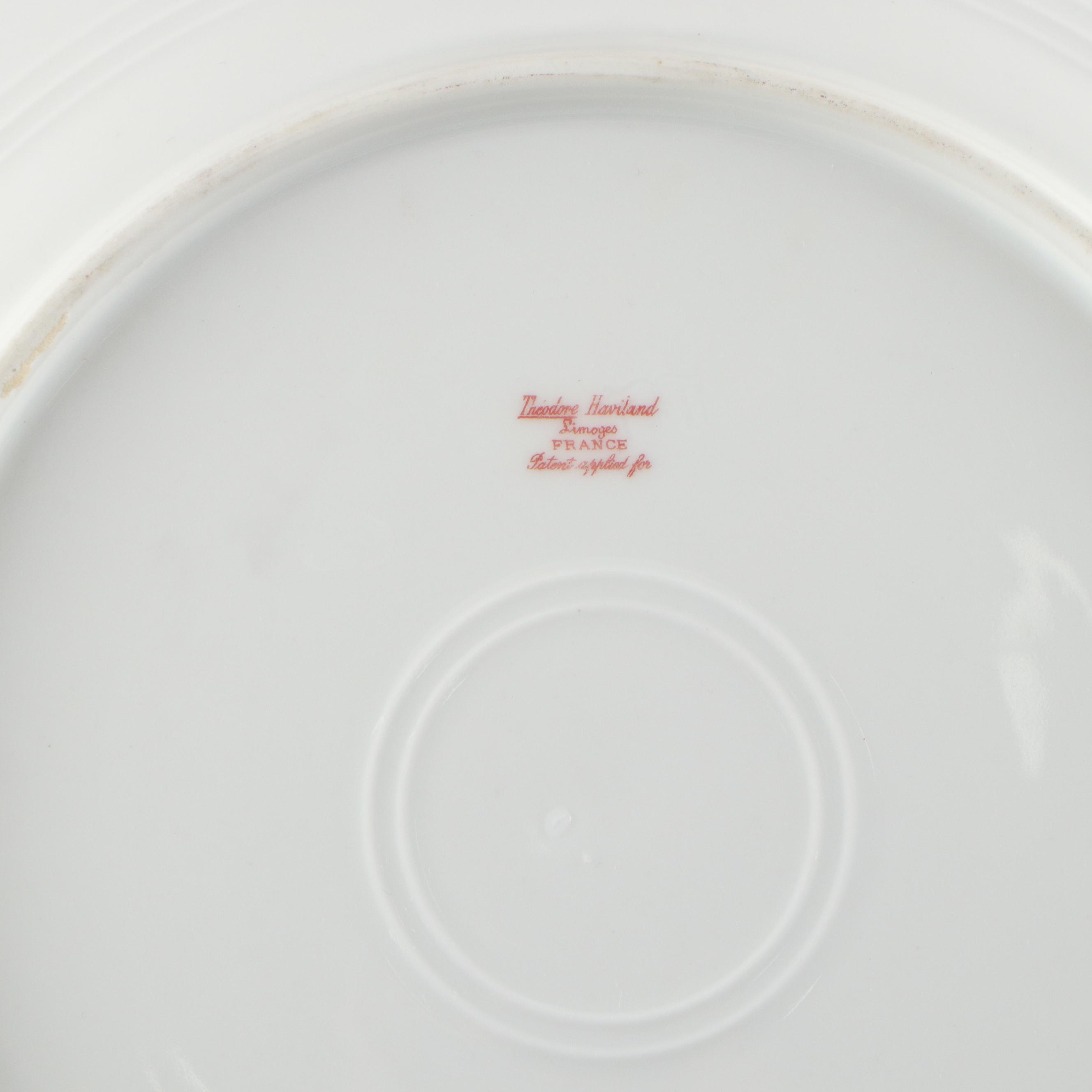 Theodore Haviland Porcelain Dinner Plates, Creamer, Gravy Boat and More