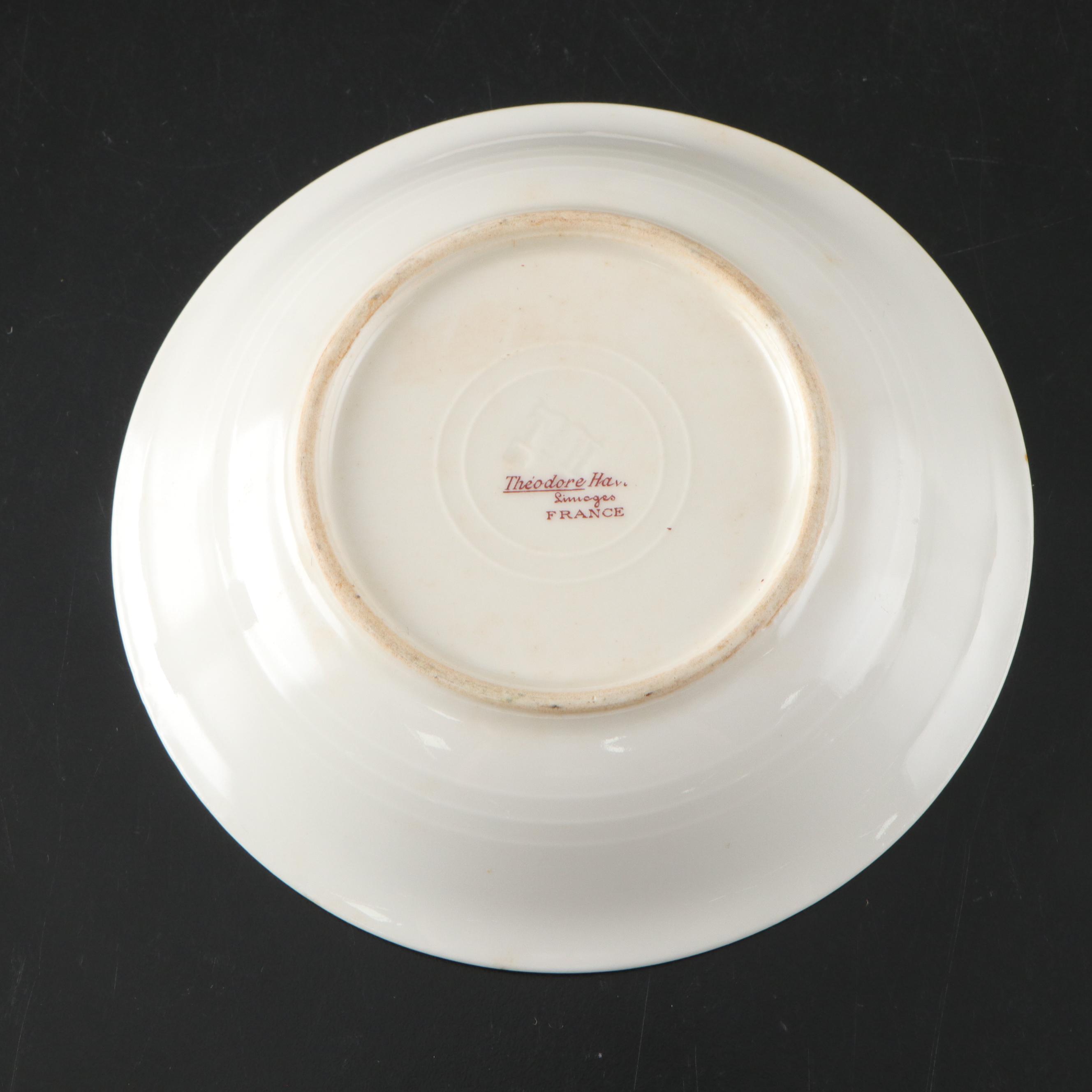 Theodore Haviland Porcelain Dinner Plates, Creamer, Gravy Boat and More