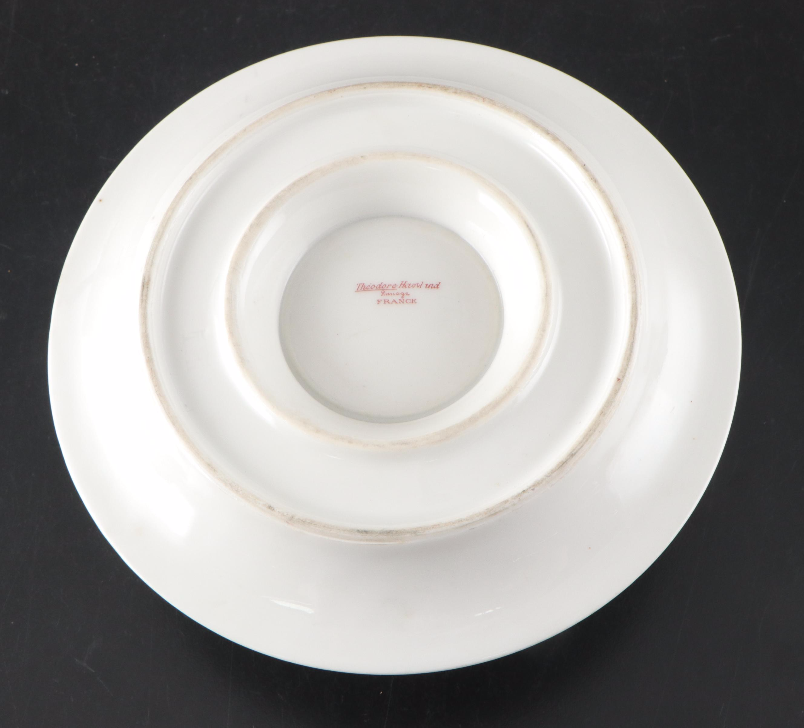 Theodore Haviland Porcelain Dinner Plates, Creamer, Gravy Boat and More