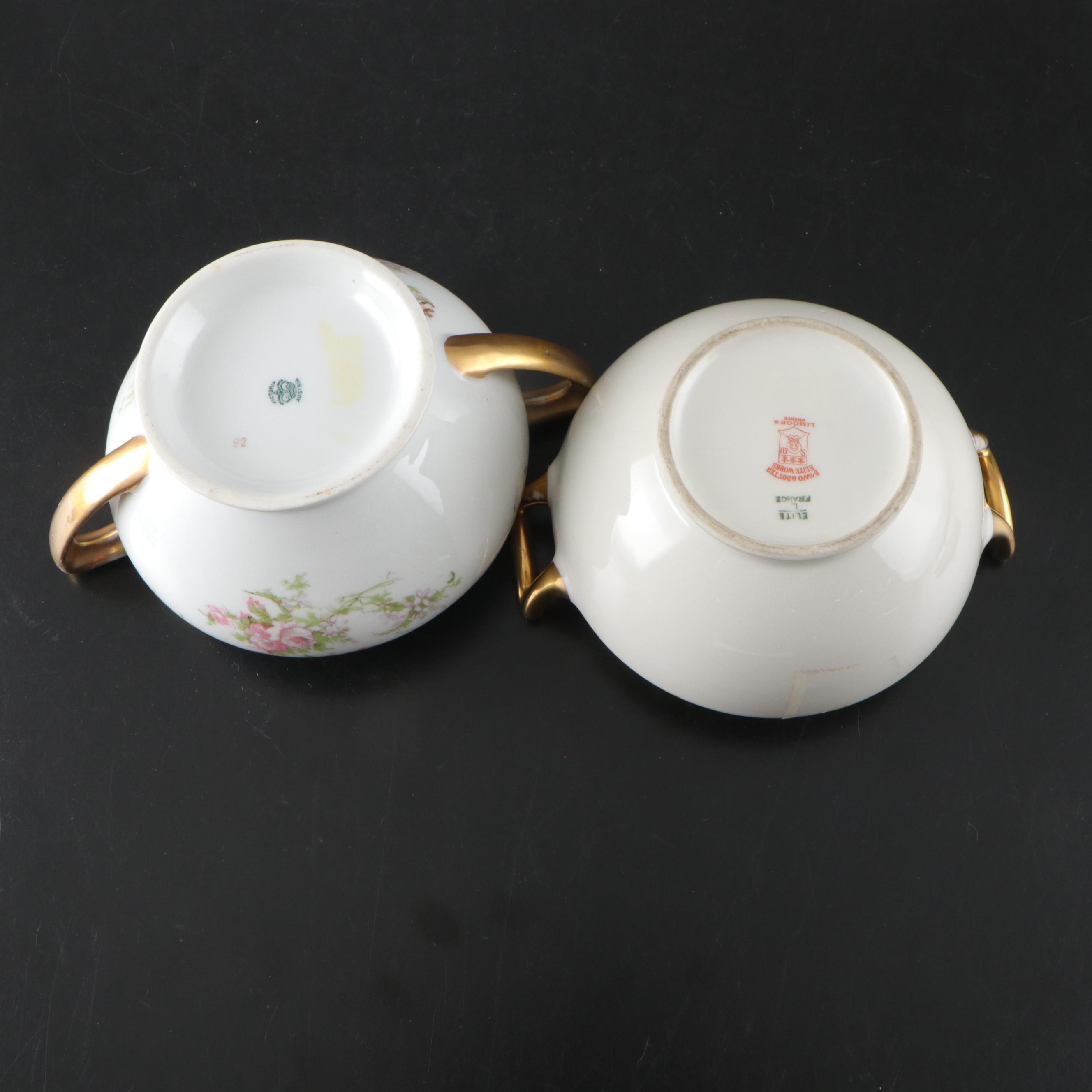 Theodore Haviland Porcelain Dinner Plates, Creamer, Gravy Boat and More