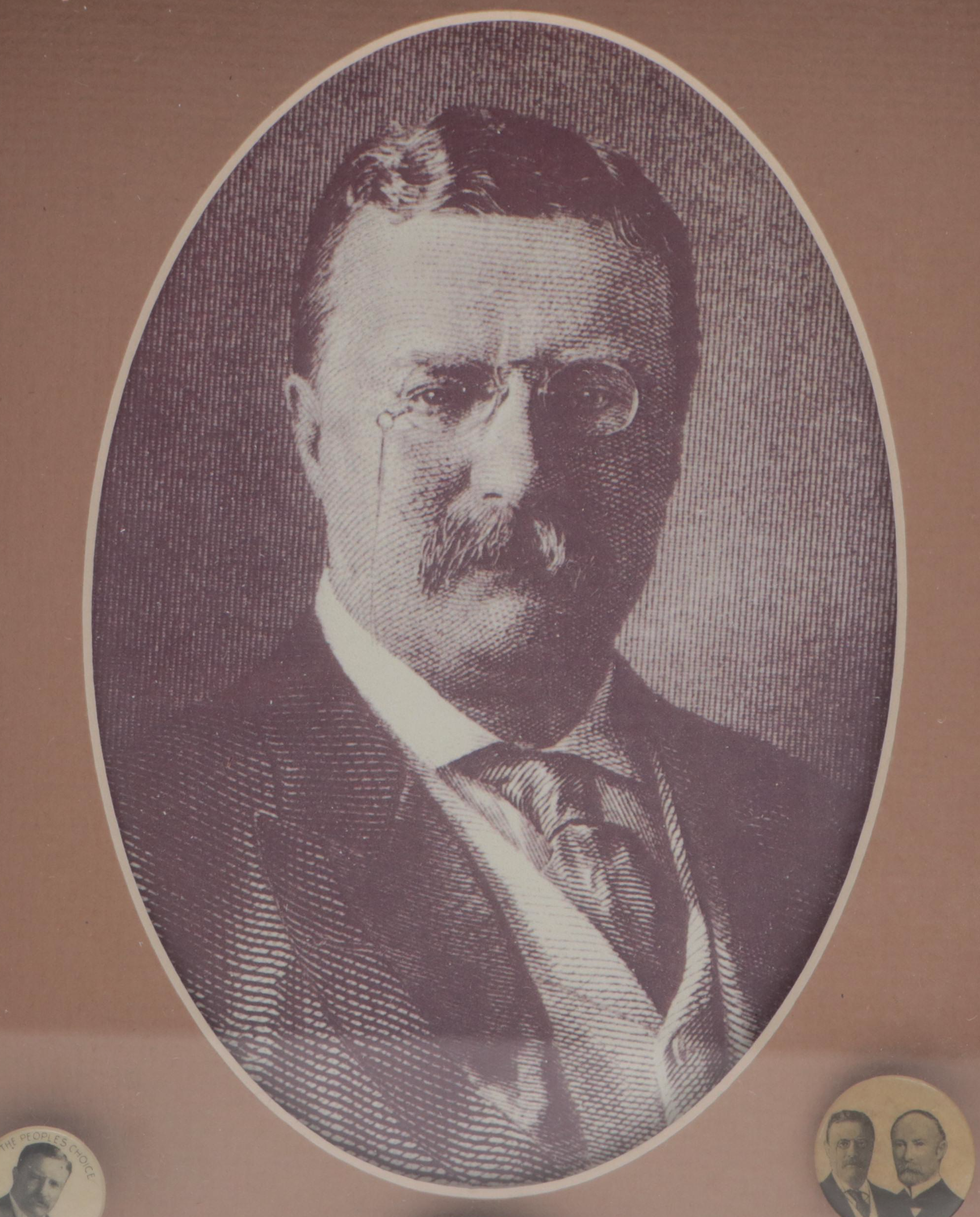Theodore Roosevelt Political Pinbacks and Print