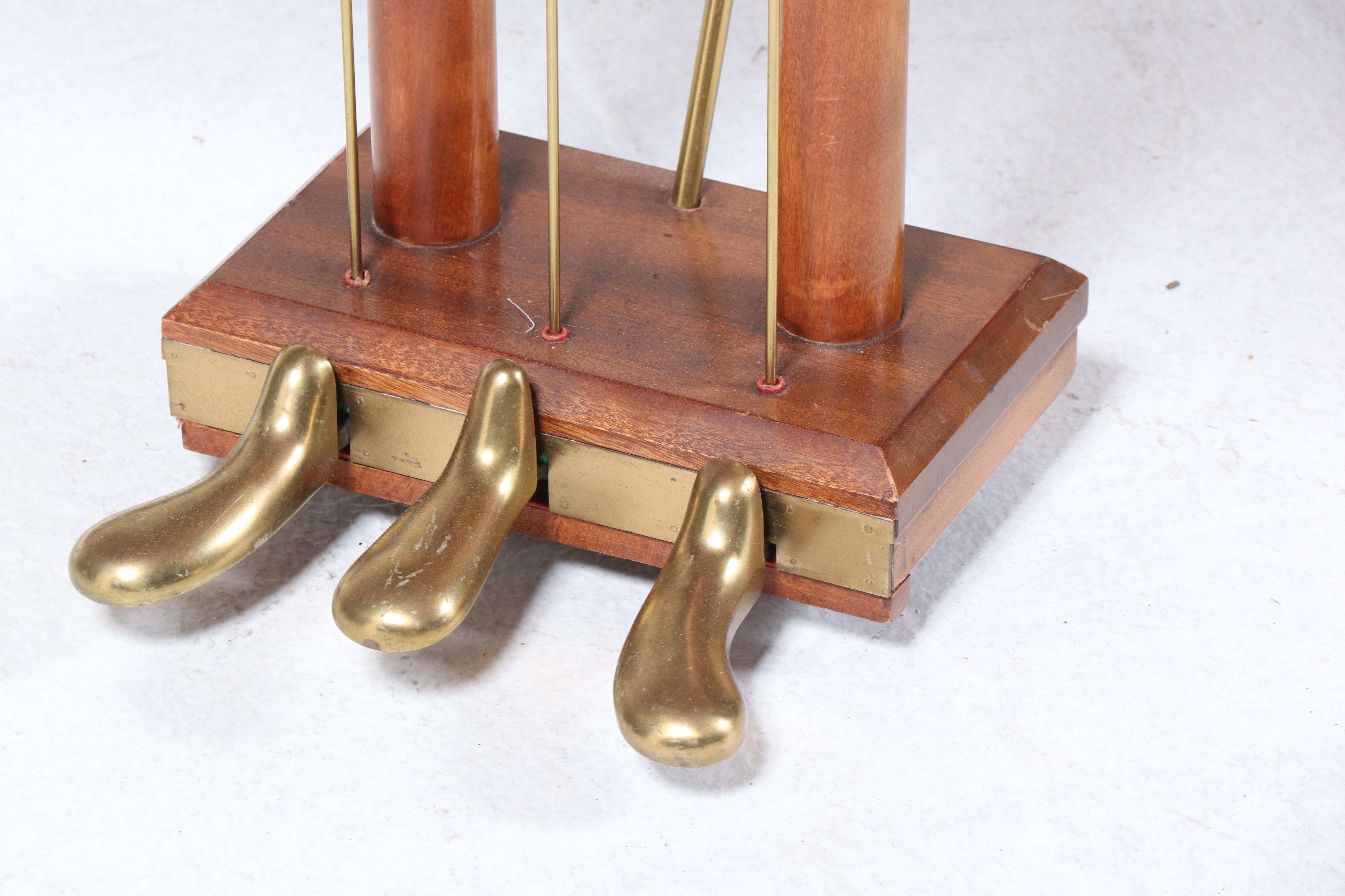 William de Blais Walnut Harpsichord, 20th Century