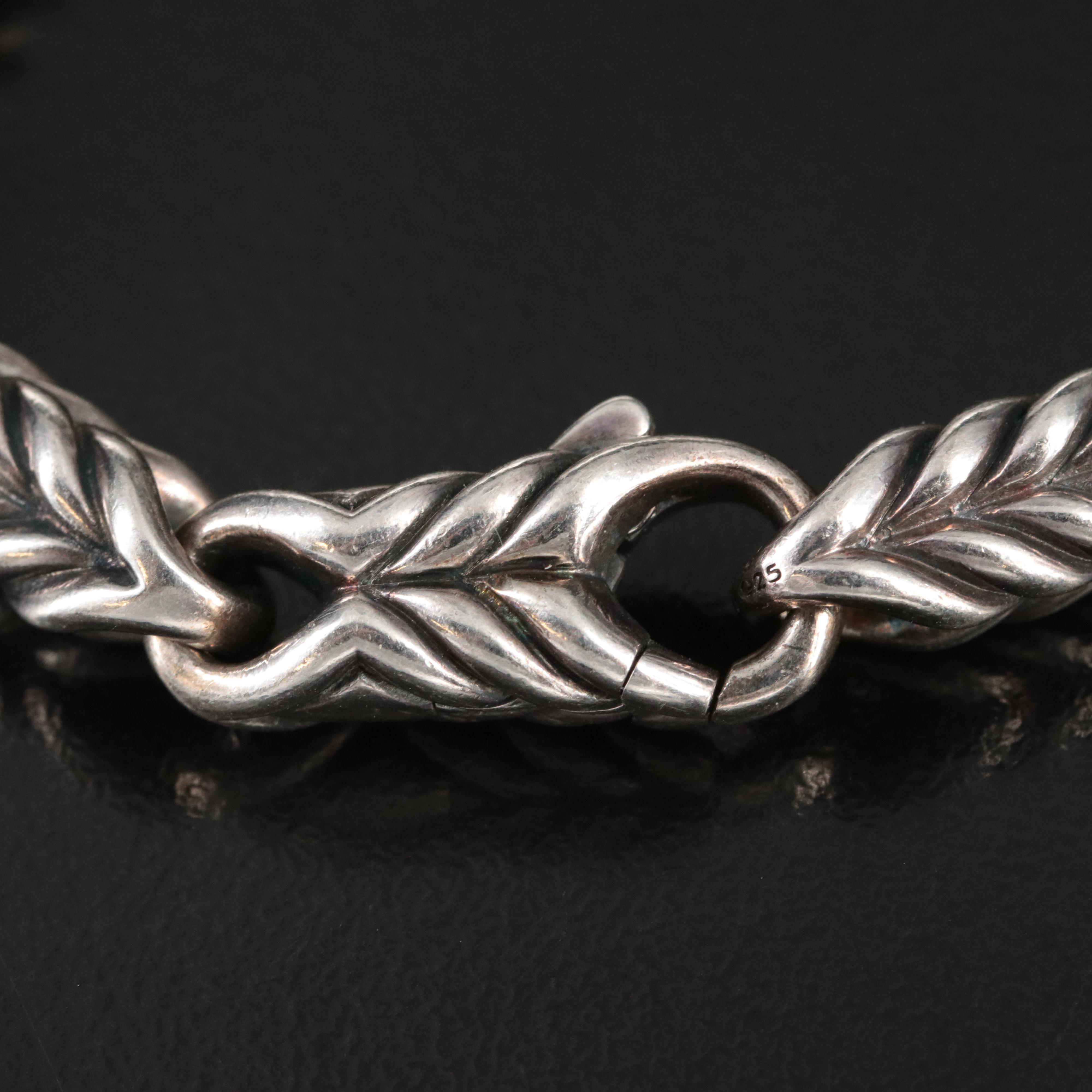 David Yurman Chevron Link Sterling ID Bracelet