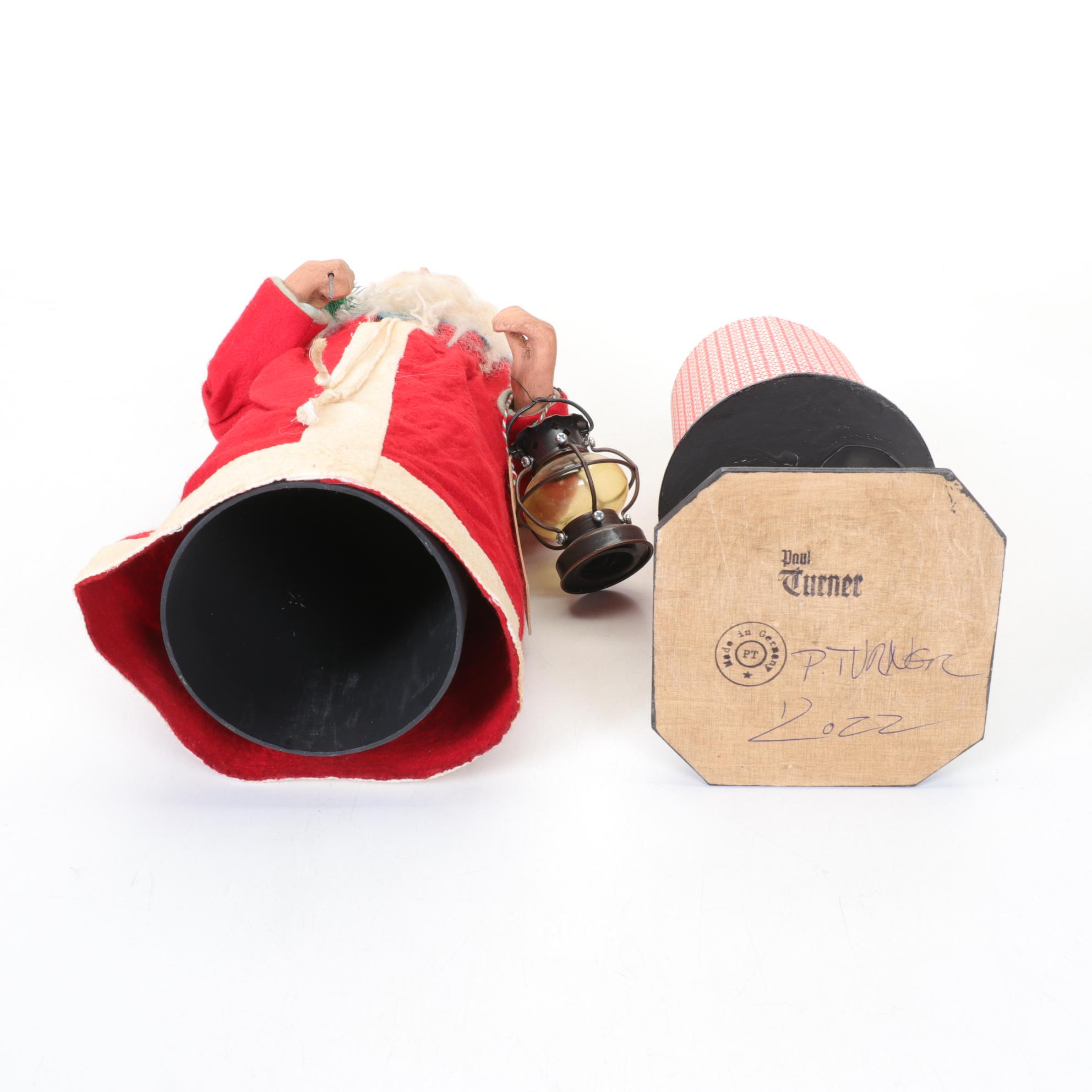 German Christmas Figurine and Container by Paul Turner, 2022