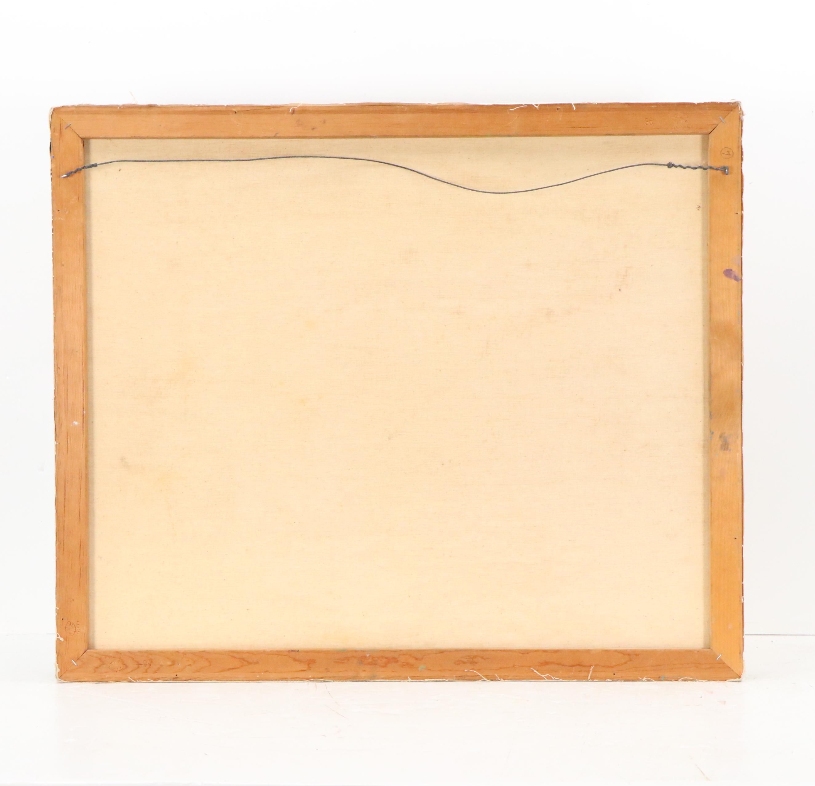 Impasto Oil Painting of Beach Scene With Figures