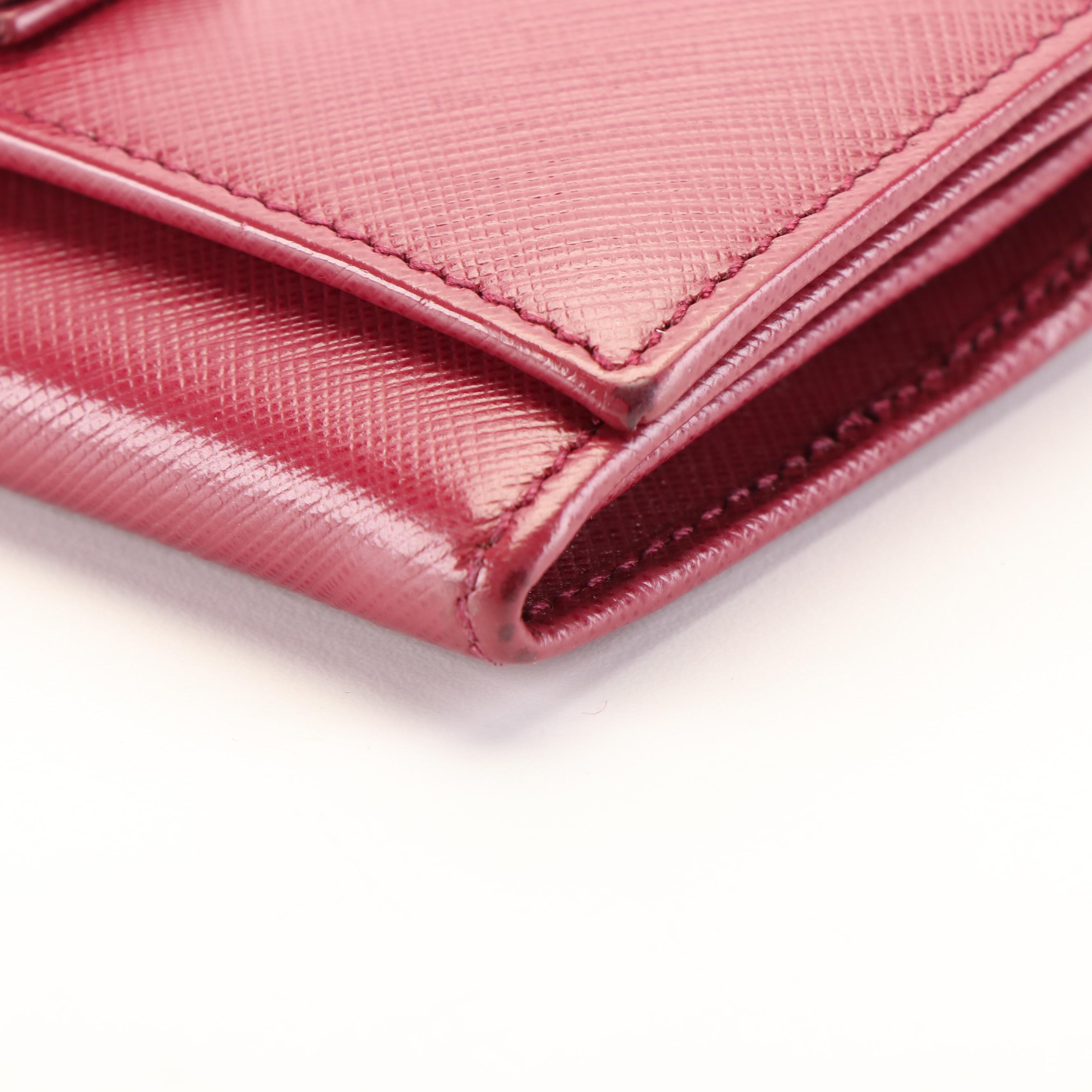 Salvatore Ferragamo Vara Bow Red Leather Continental Wallet