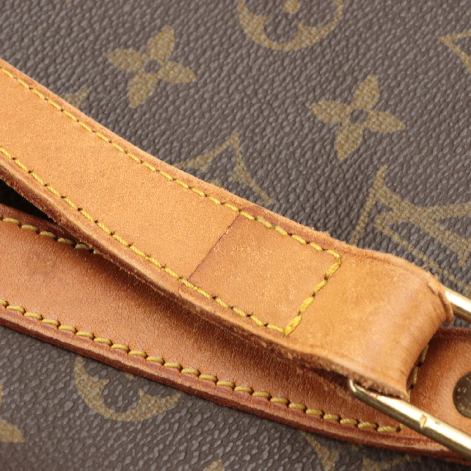 Louis Vuitton Sac Flanerie 50 Travel Bag in Monogram Coated Canvas and Leather