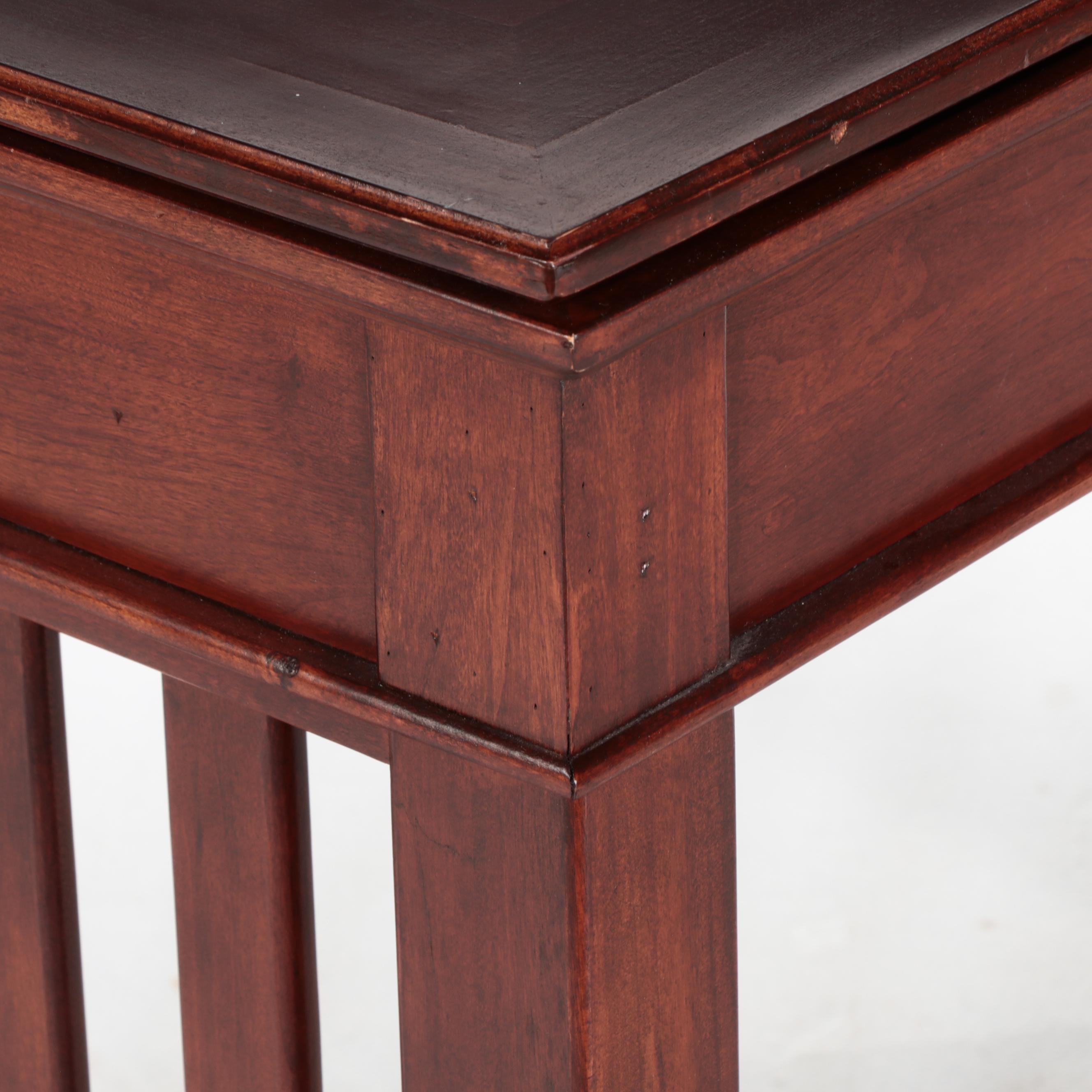 Golden Oak Misson Style Cherry Games Table