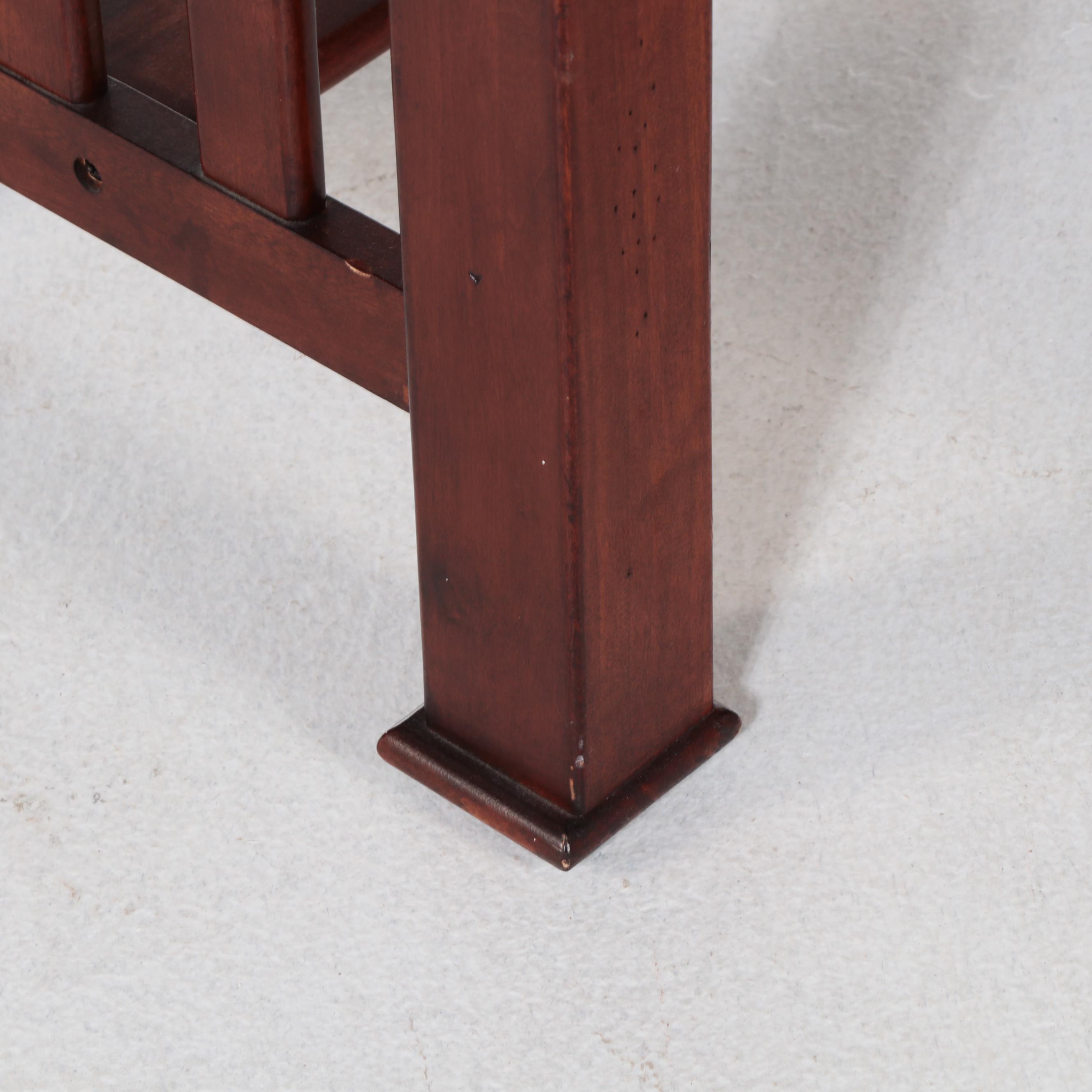 Golden Oak Misson Style Cherry Games Table