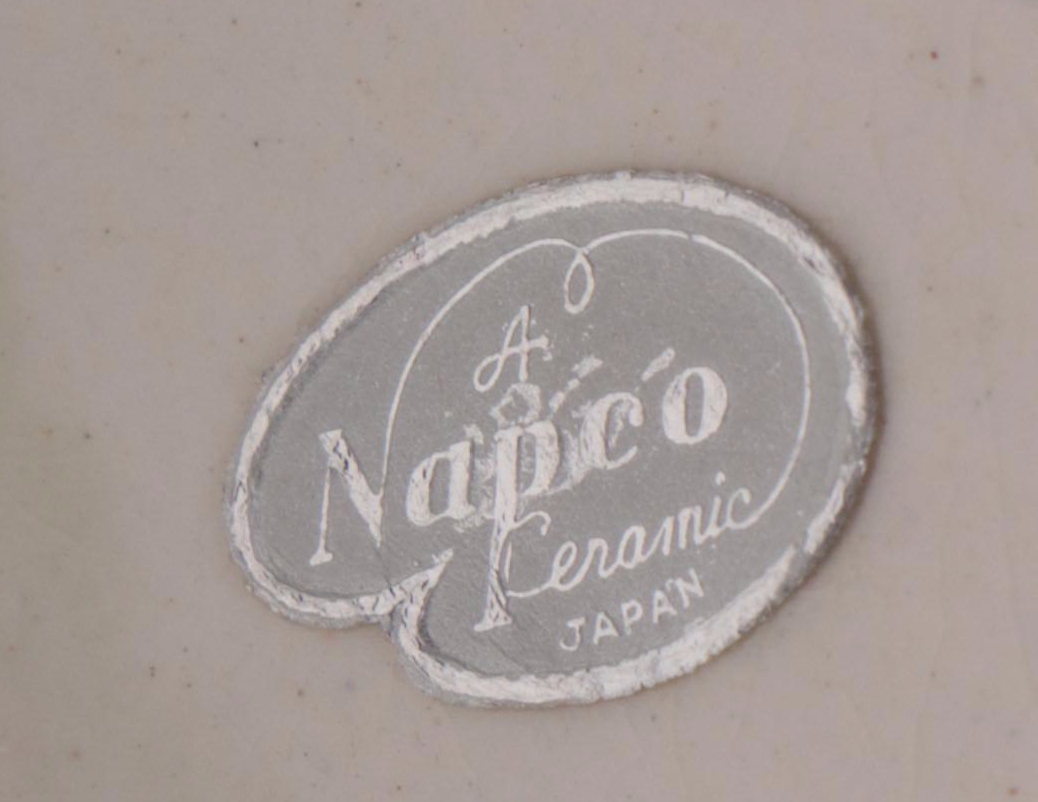 Napco and Other Mid Century Modern Ceramic Flamingo Figurines with Glass Plate