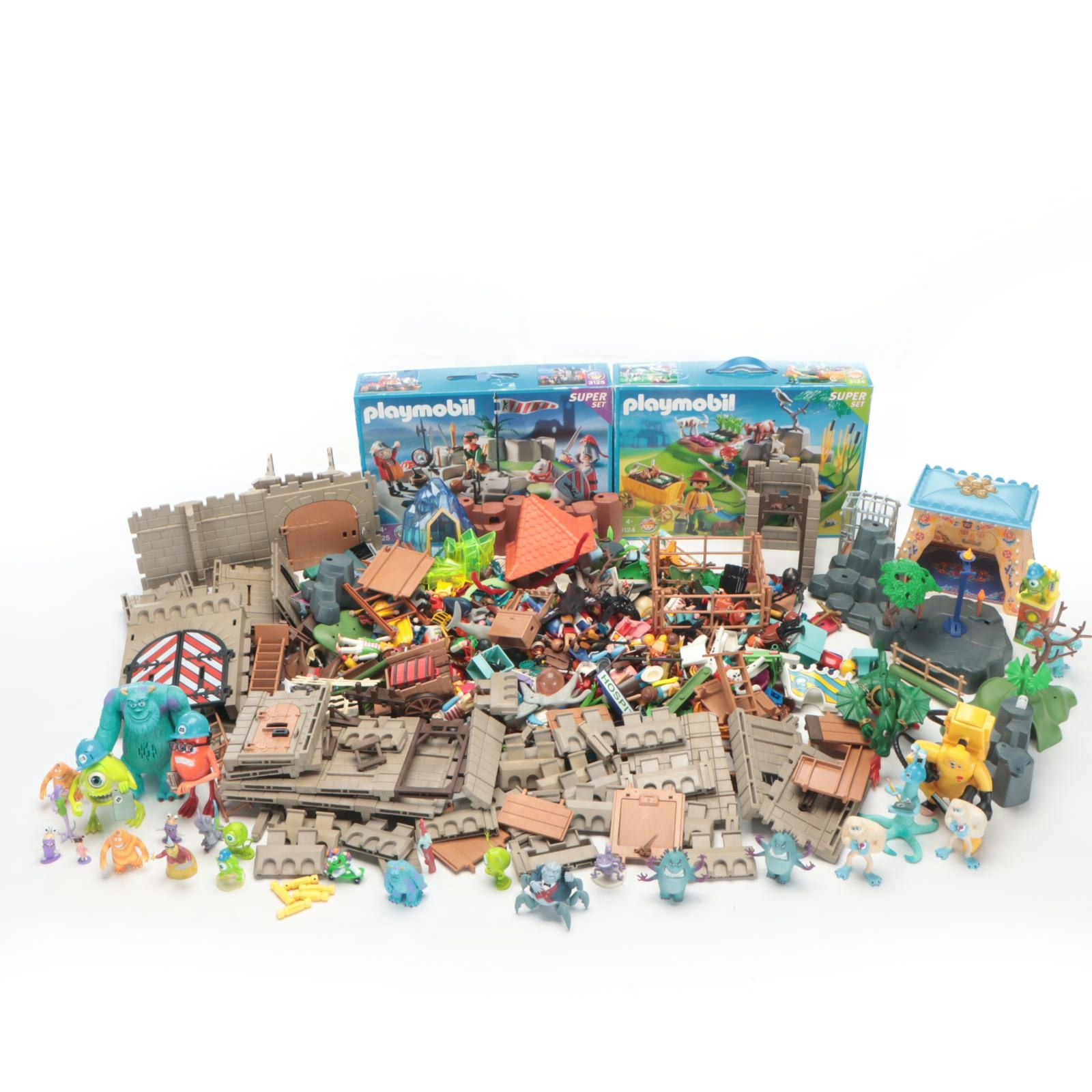 Playmobil Farm-Themed Super Set with More Playmobil Sets & "Monsters Inc." Toys