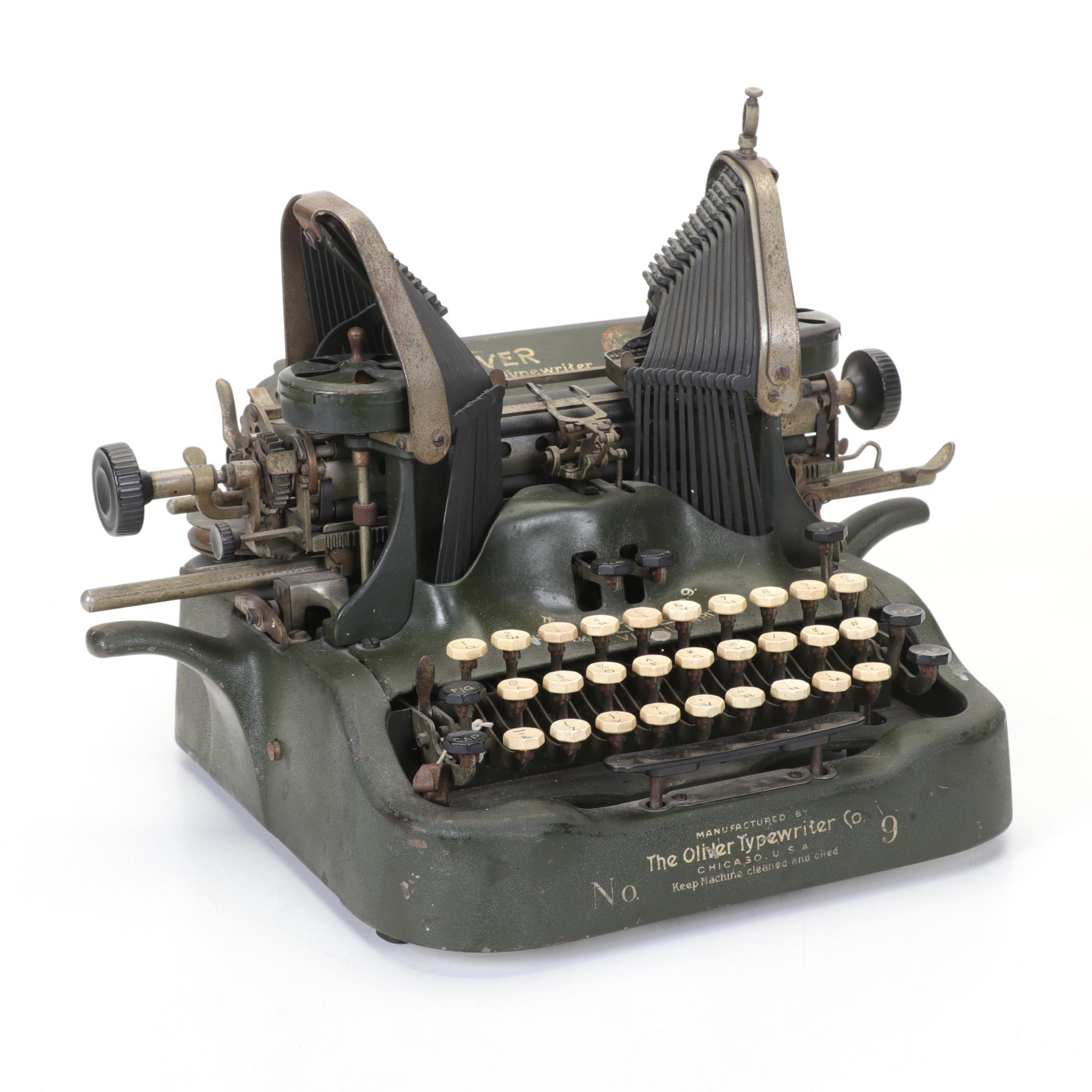 Oliver No. 9 "Batwing" Typewriter, Early 20th Century