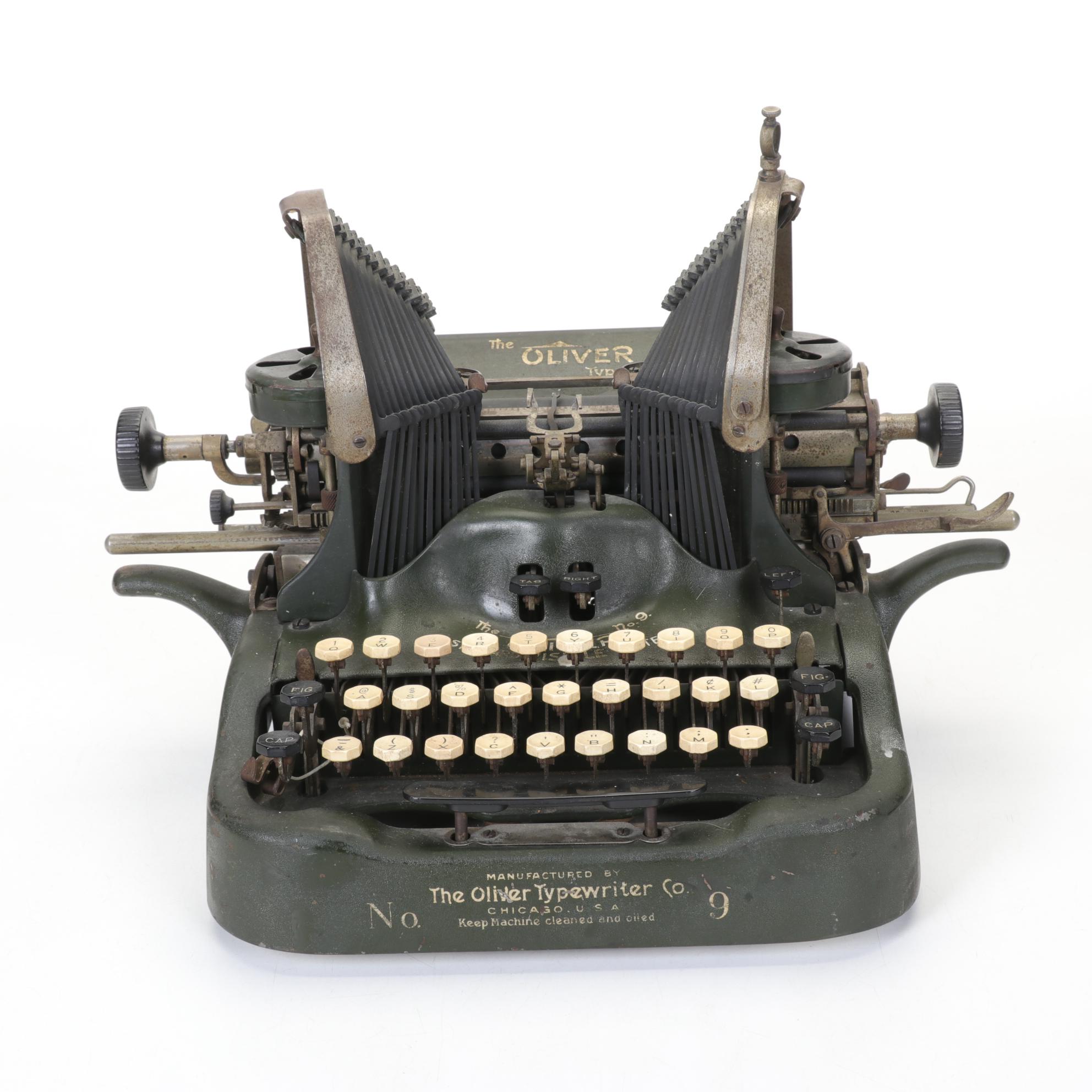 Oliver No. 9 "Batwing" Typewriter, Early 20th Century