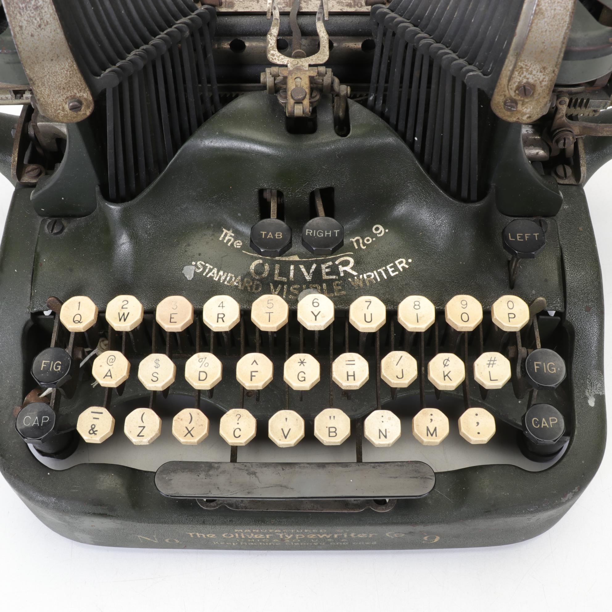 Oliver No. 9 "Batwing" Typewriter, Early 20th Century