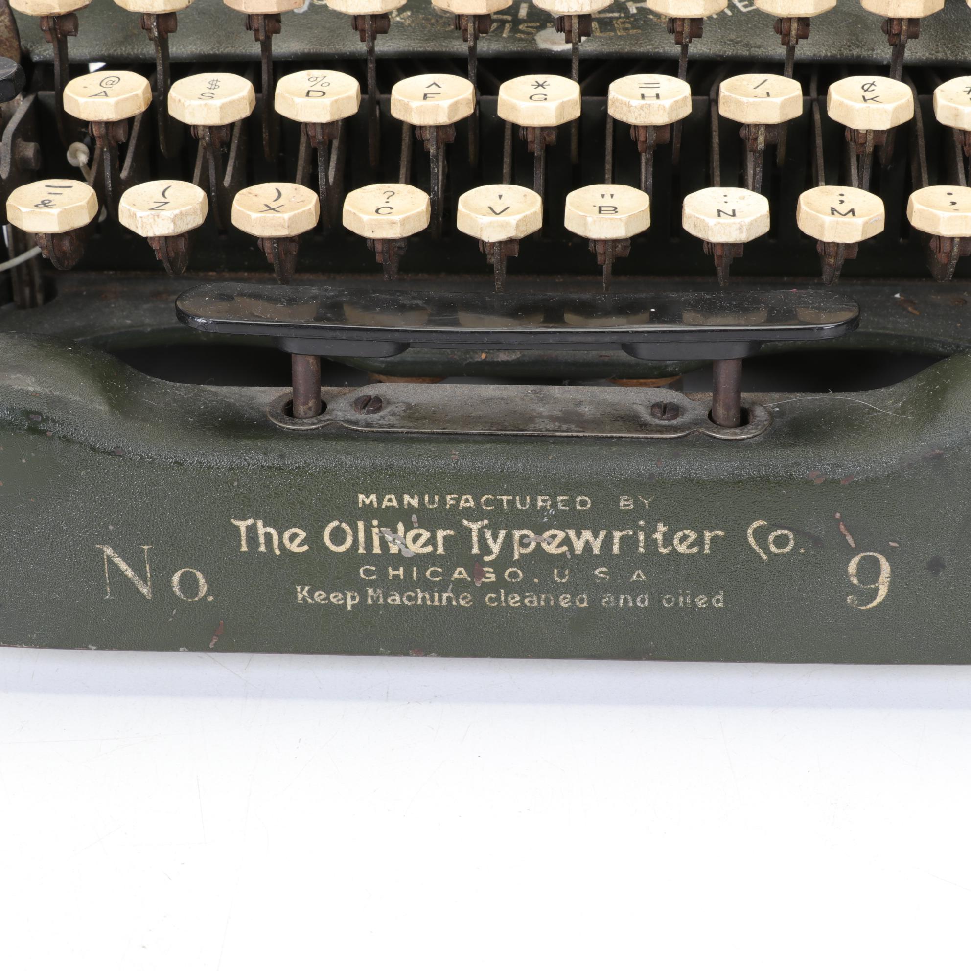 Oliver No. 9 "Batwing" Typewriter, Early 20th Century