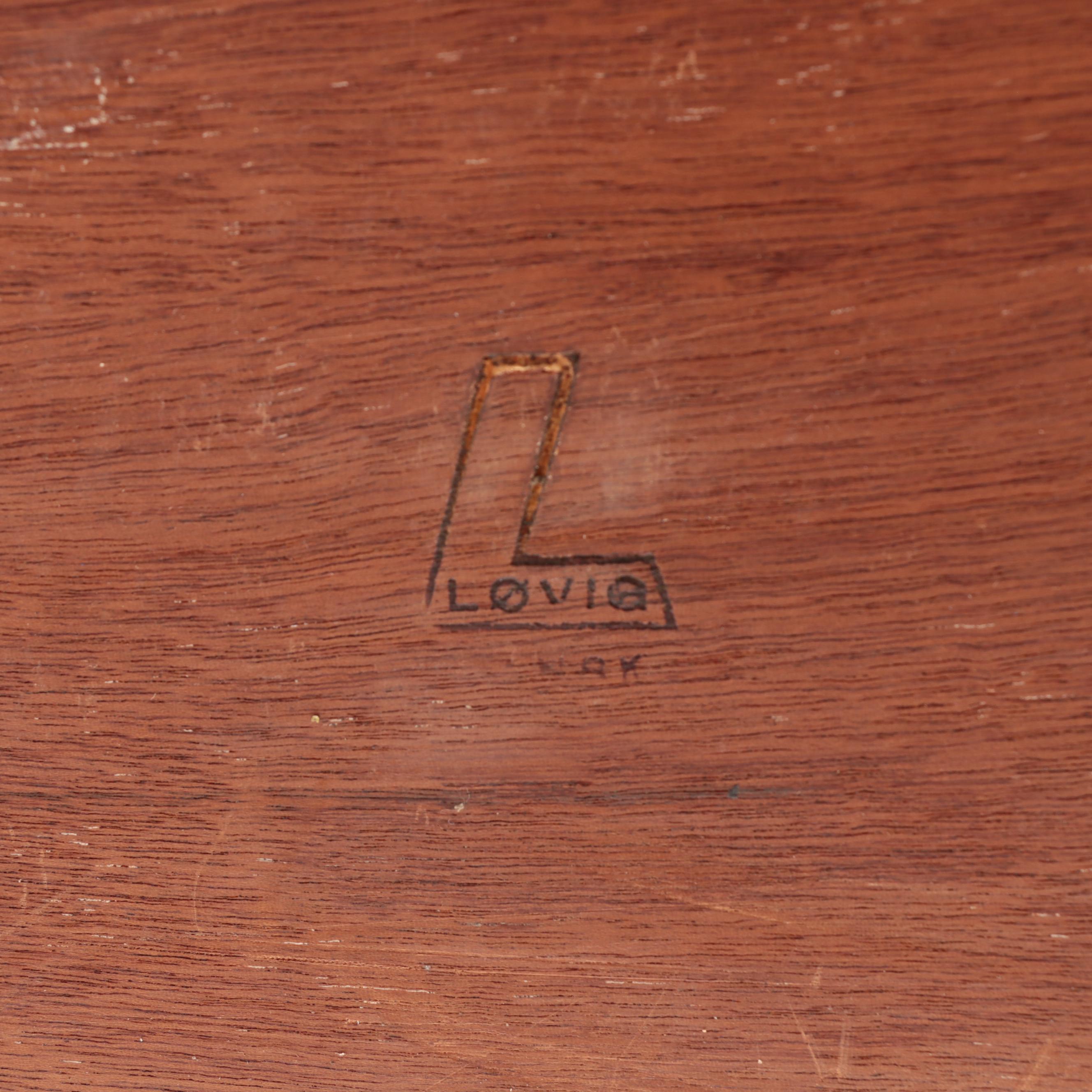 Peter Løvig Nielsen Danish Modern Oak Flip-Top Partner's Desk Plus Side Chair