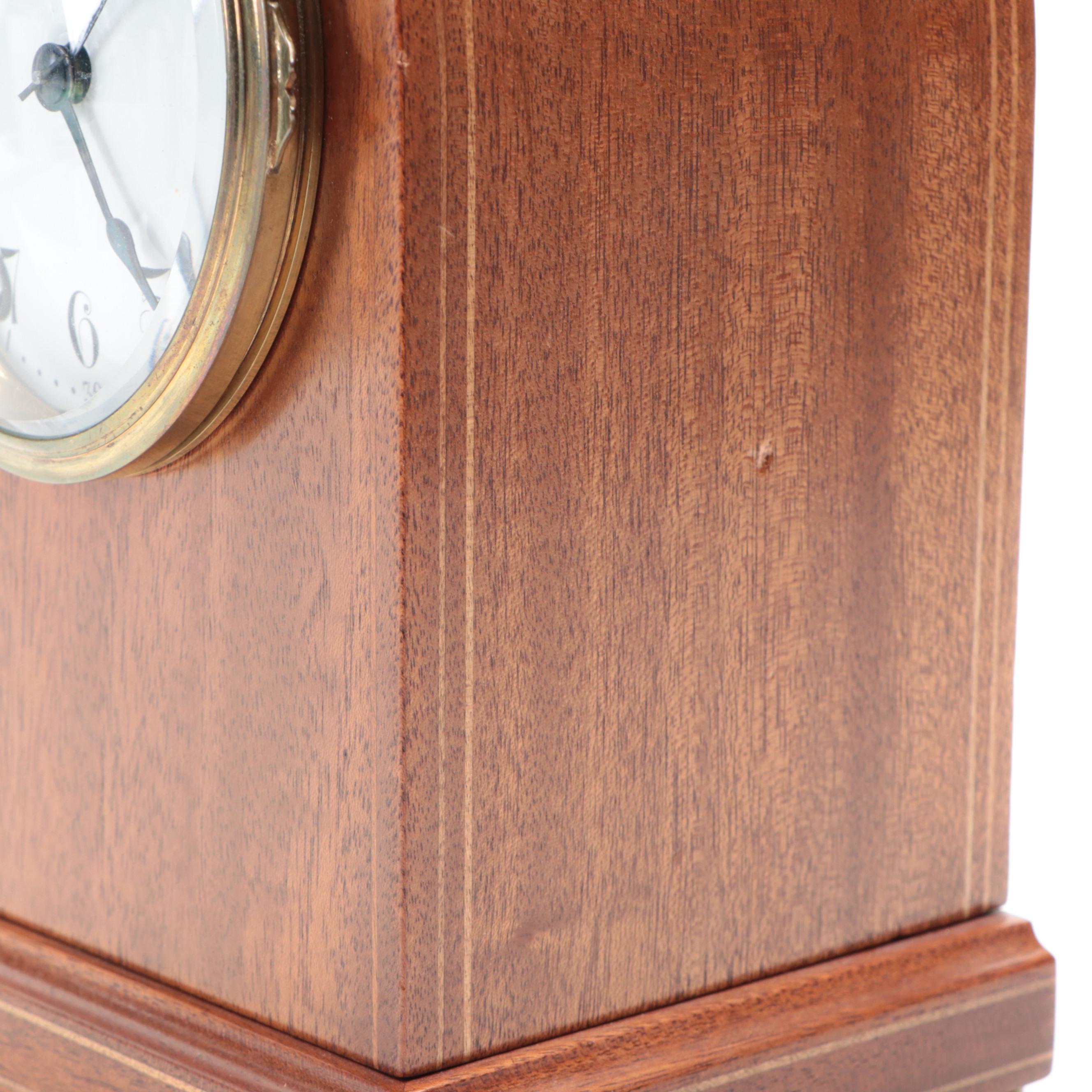 Seth Thomas Wooden Round Top Mantel Clock, Early 20th Century