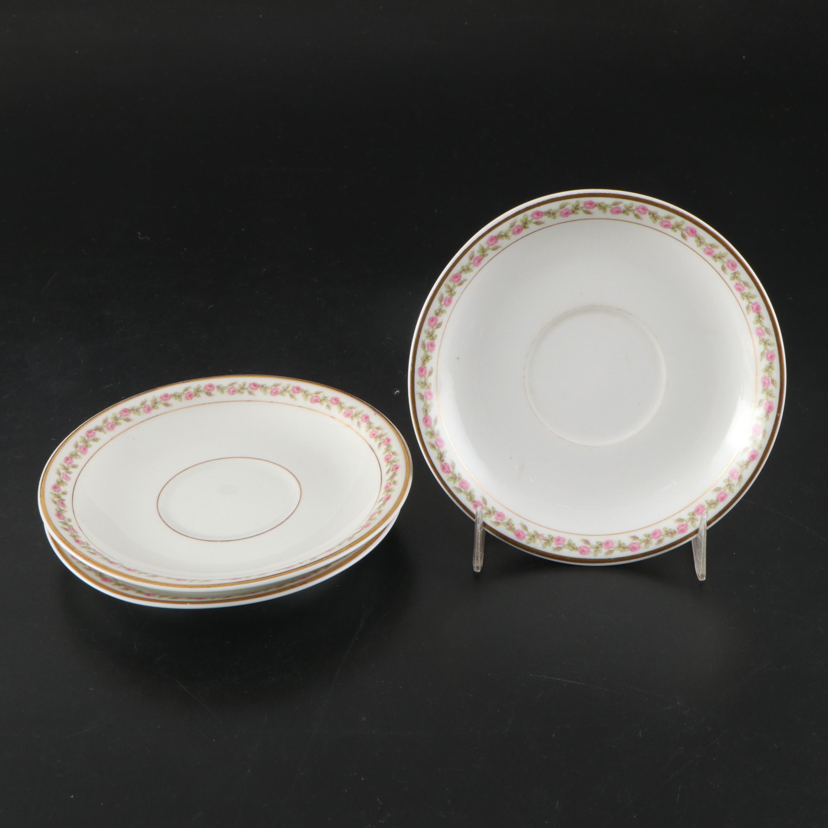 Hermann Ohme Fleur-De-Lis Porcelain Bread & Butter Plates with More