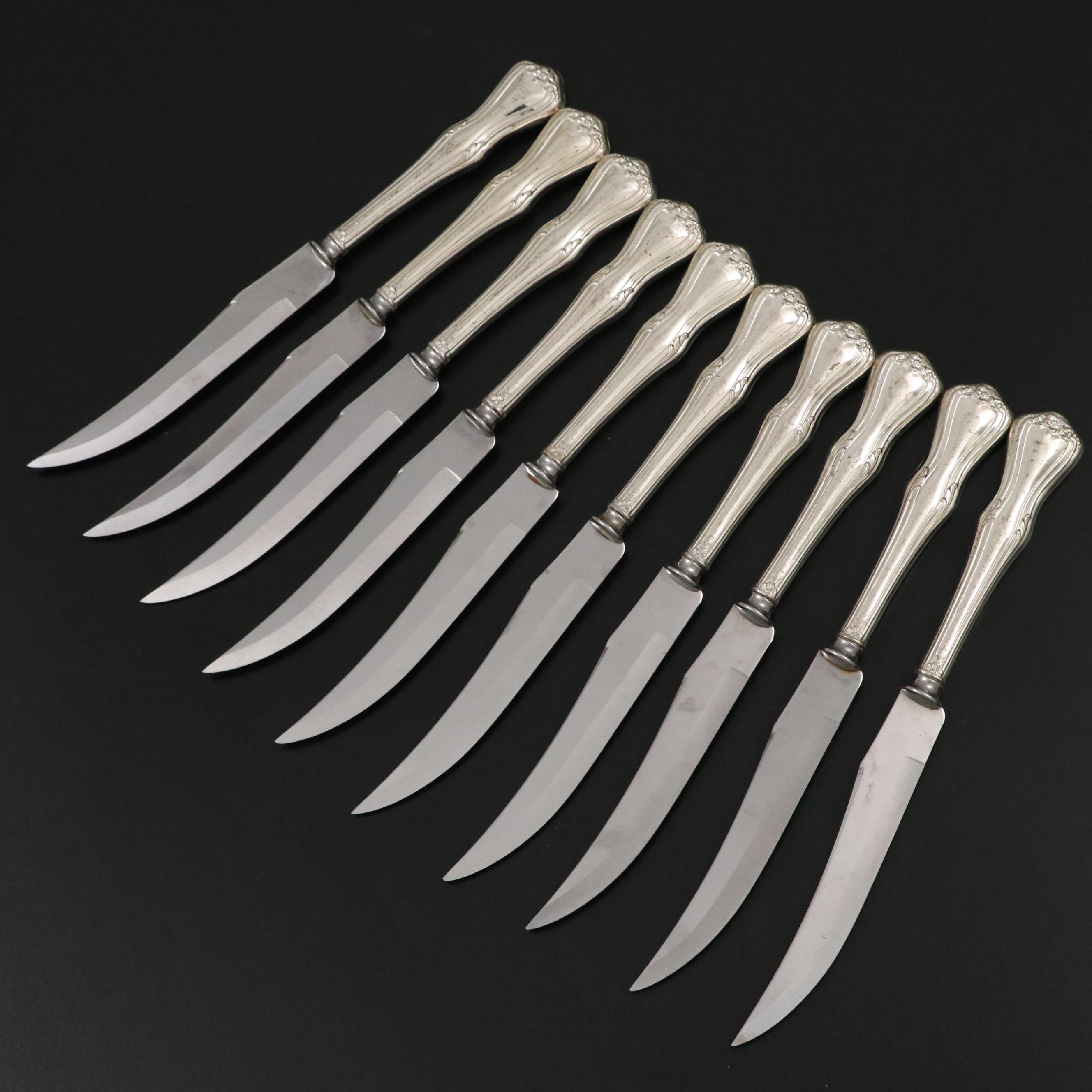 Gorham "Rondo" Sterling Silver Sugar Tongs with Pierced Sterling Plate and More